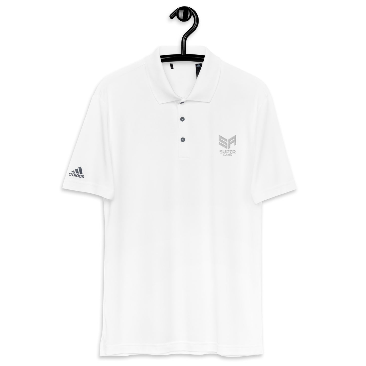 Superadonai SA logo adidas performance polo shirt
