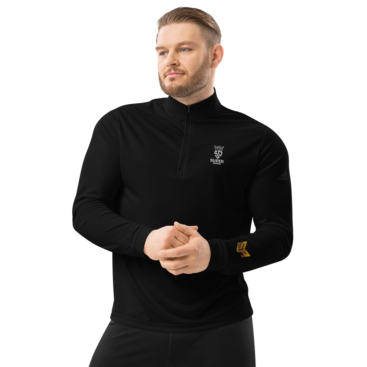 Superadonai crown Adidas Quarter zip pullover