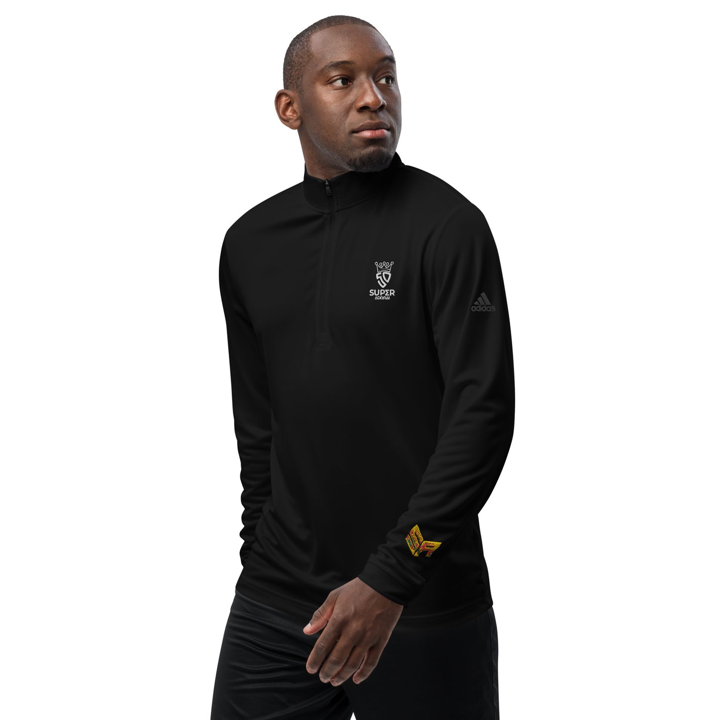 Superadonai crown Adidas Quarter zip pullover
