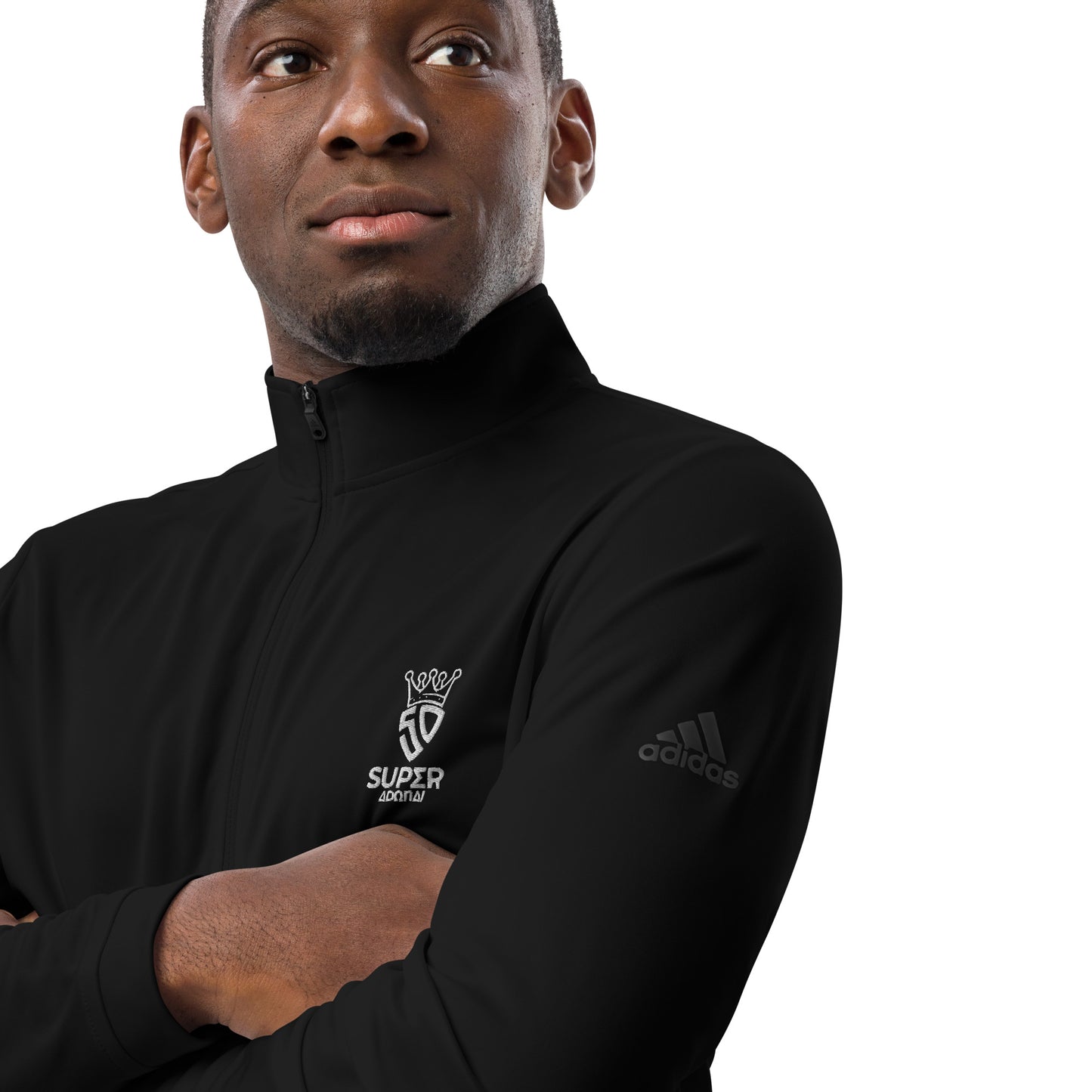 Superadonai crown Adidas Quarter zip pullover