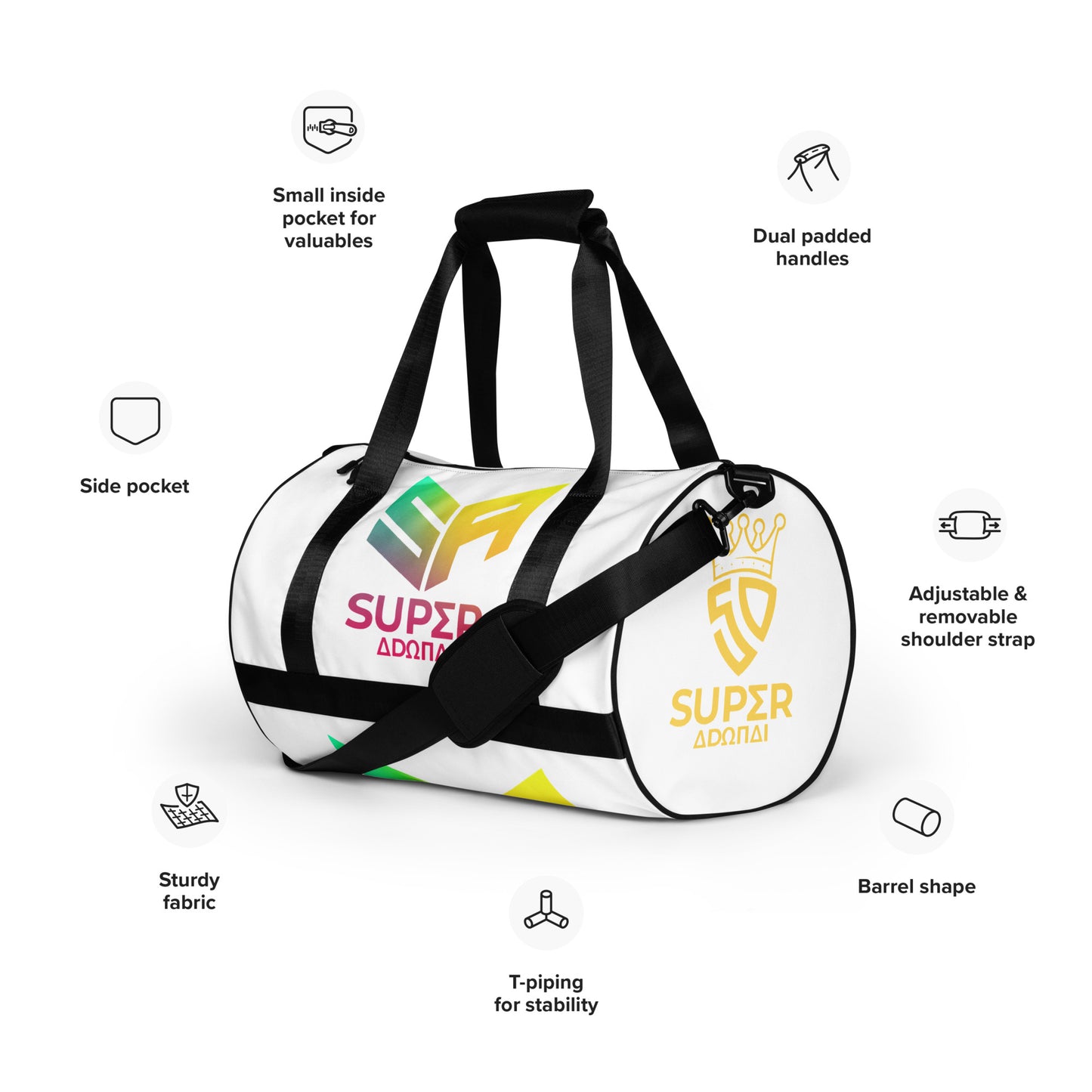 Superadonai SA Logo gym bag