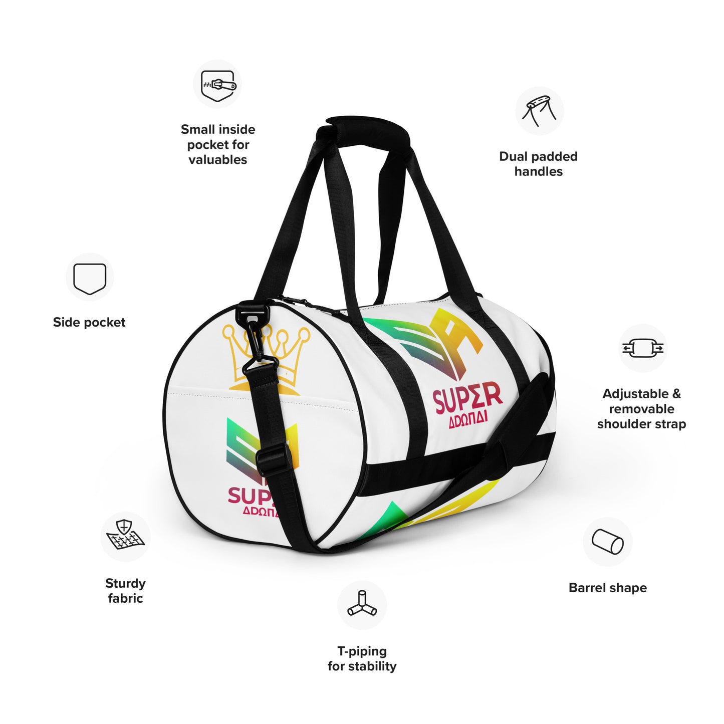 Superadonai SA Logo gym bag