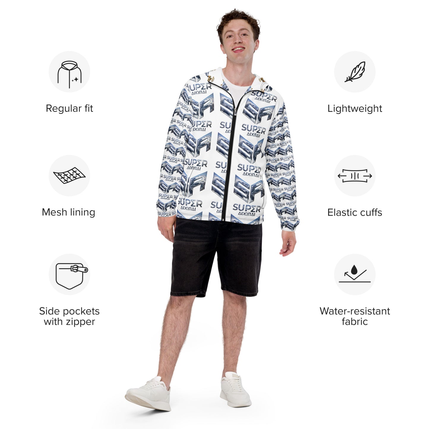 Superadonai SA logo Men’s windbreaker