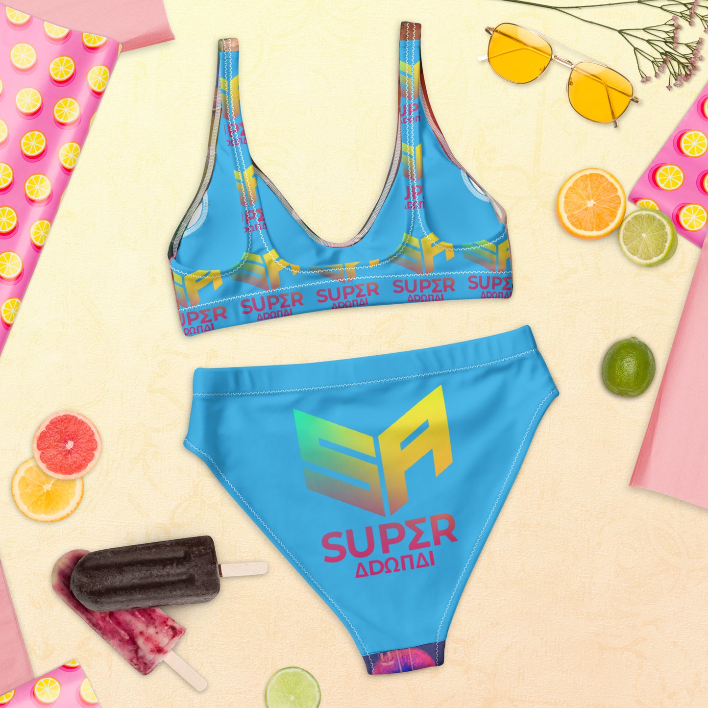 Superadonai Chali New York high-waisted bikini