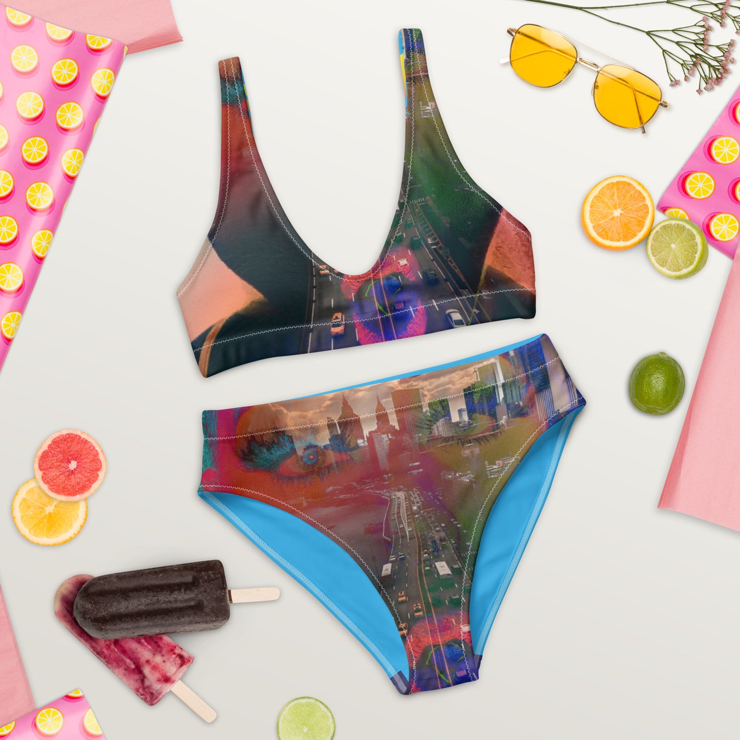 Superadonai Chali New York high-waisted bikini