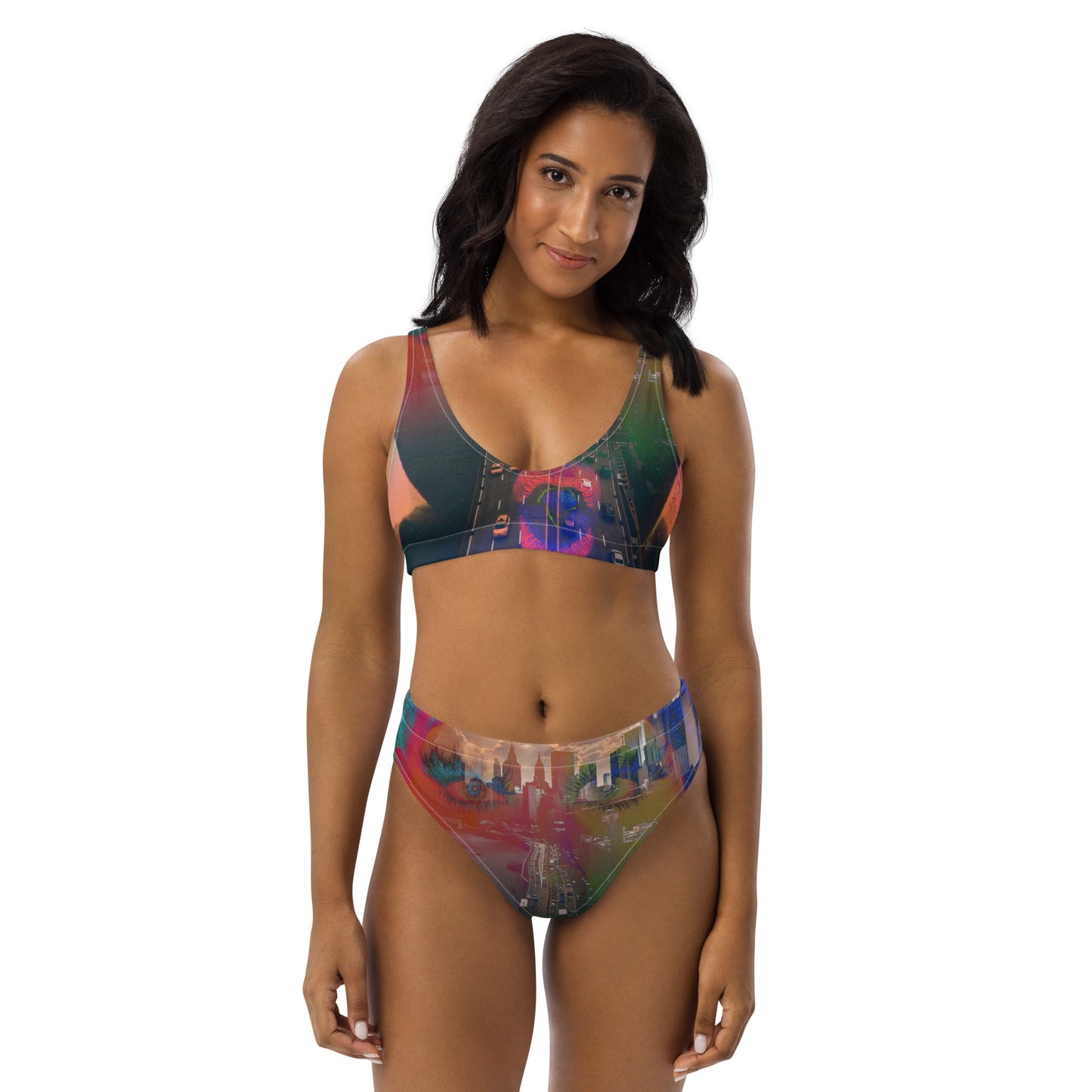 Superadonai Chali New York high-waisted bikini