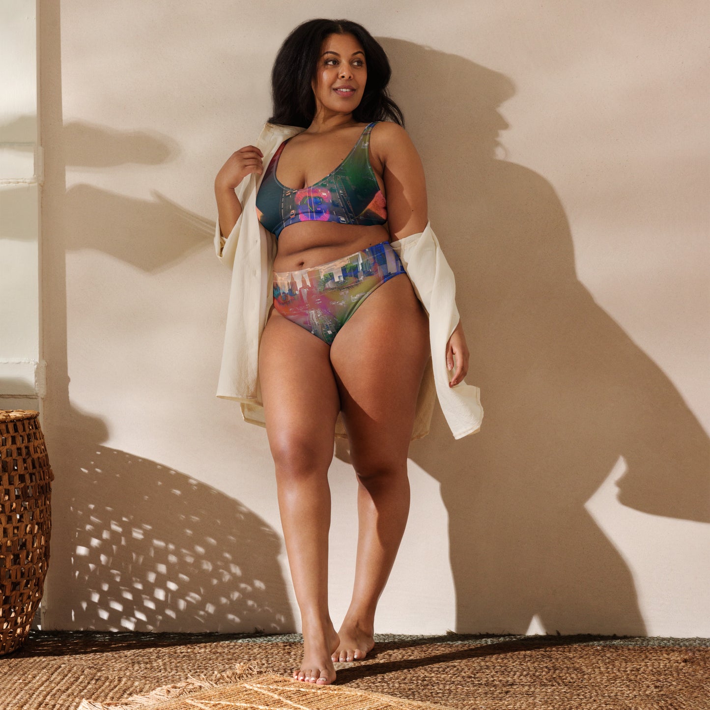 Superadonai Chali New York high-waisted bikini
