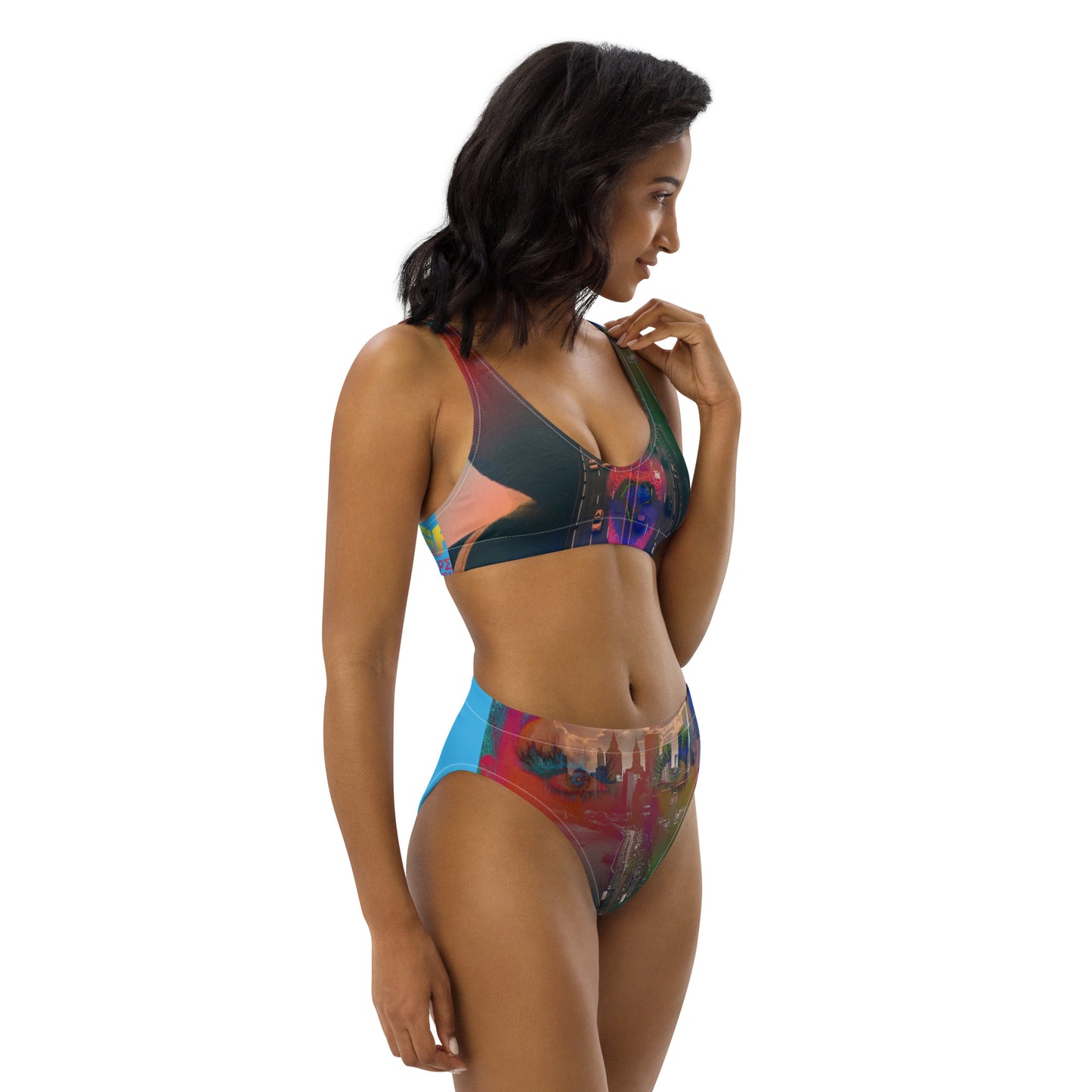 Superadonai Chali New York high-waisted bikini