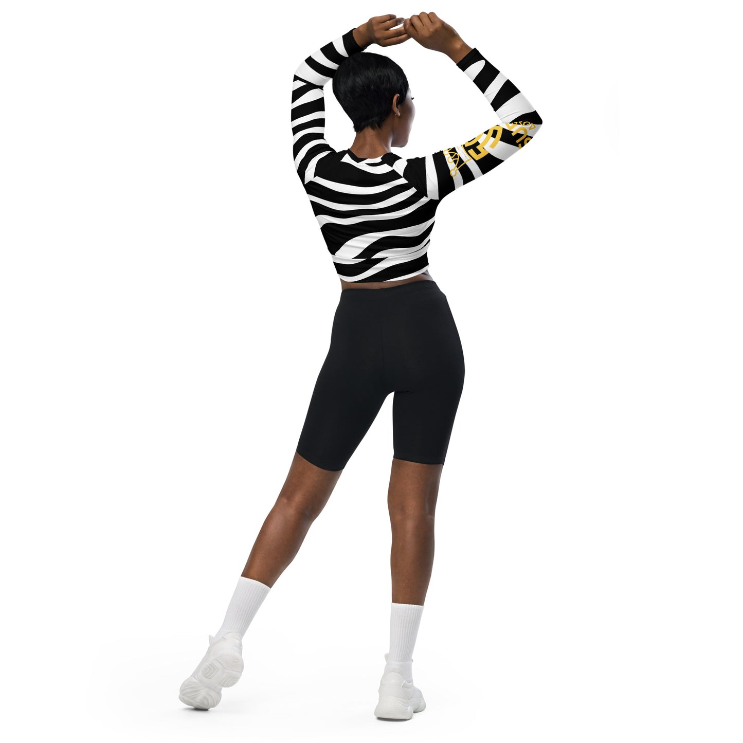 Superadonai SA Logo long-sleeve crop top