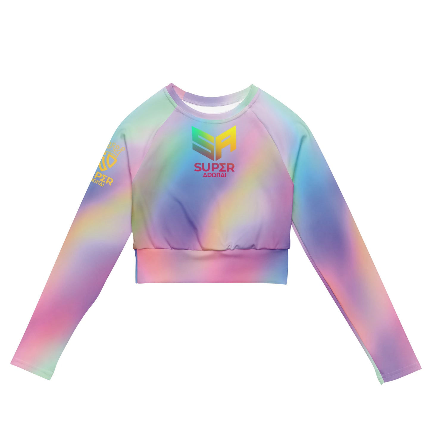Superadonai SA Logo long-sleeve crop top