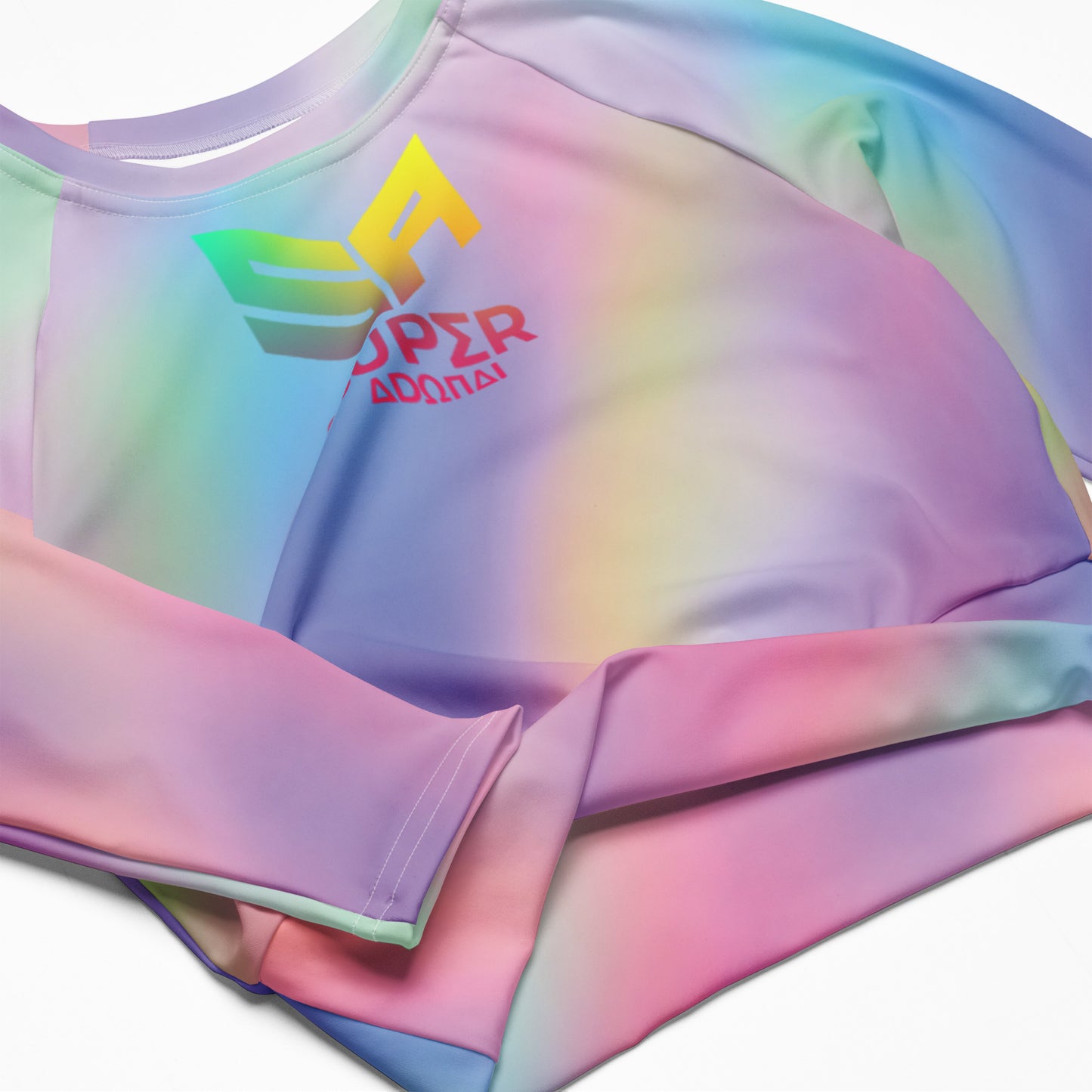 Superadonai SA Logo long-sleeve crop top