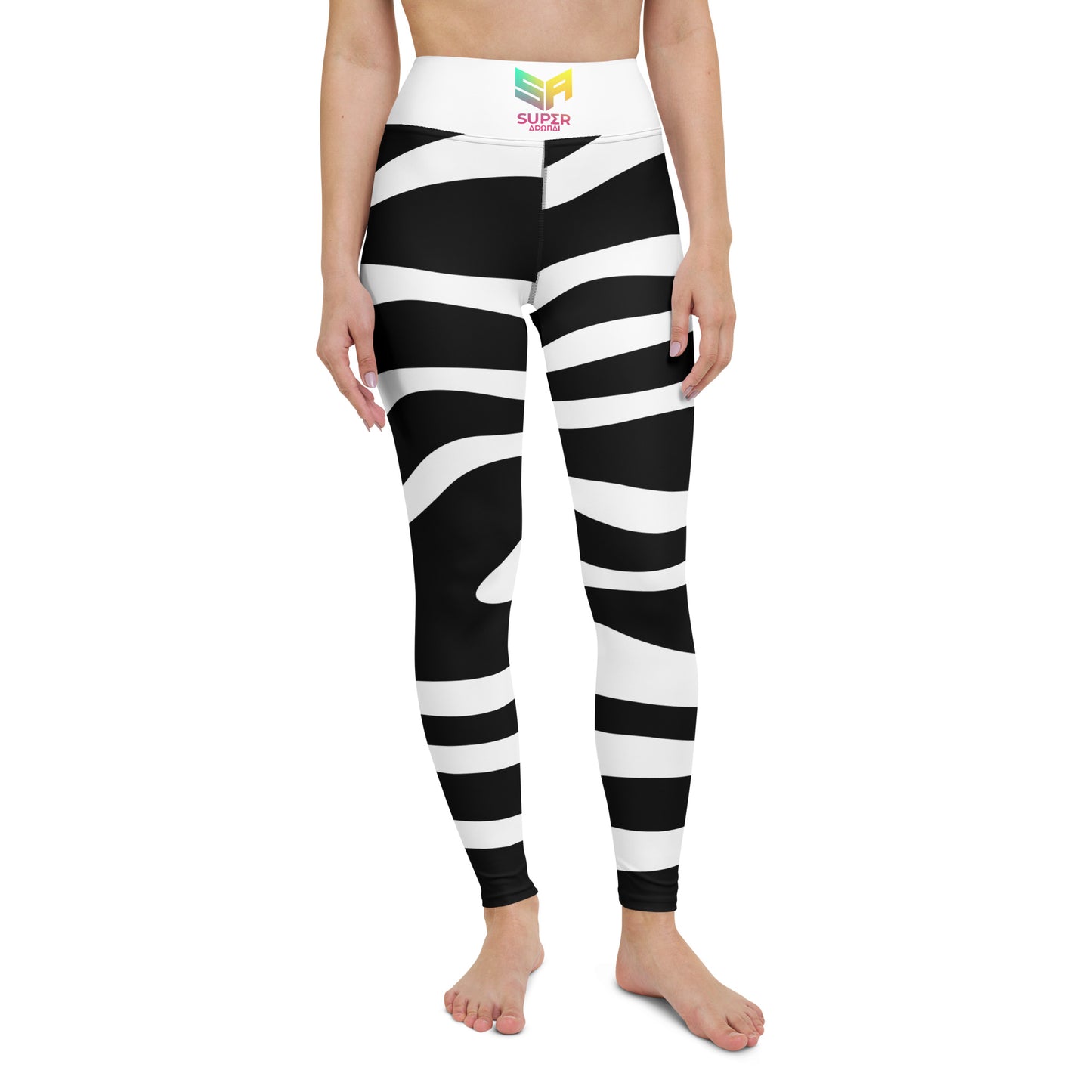 Superadonai SA Zebra print Yoga Leggings