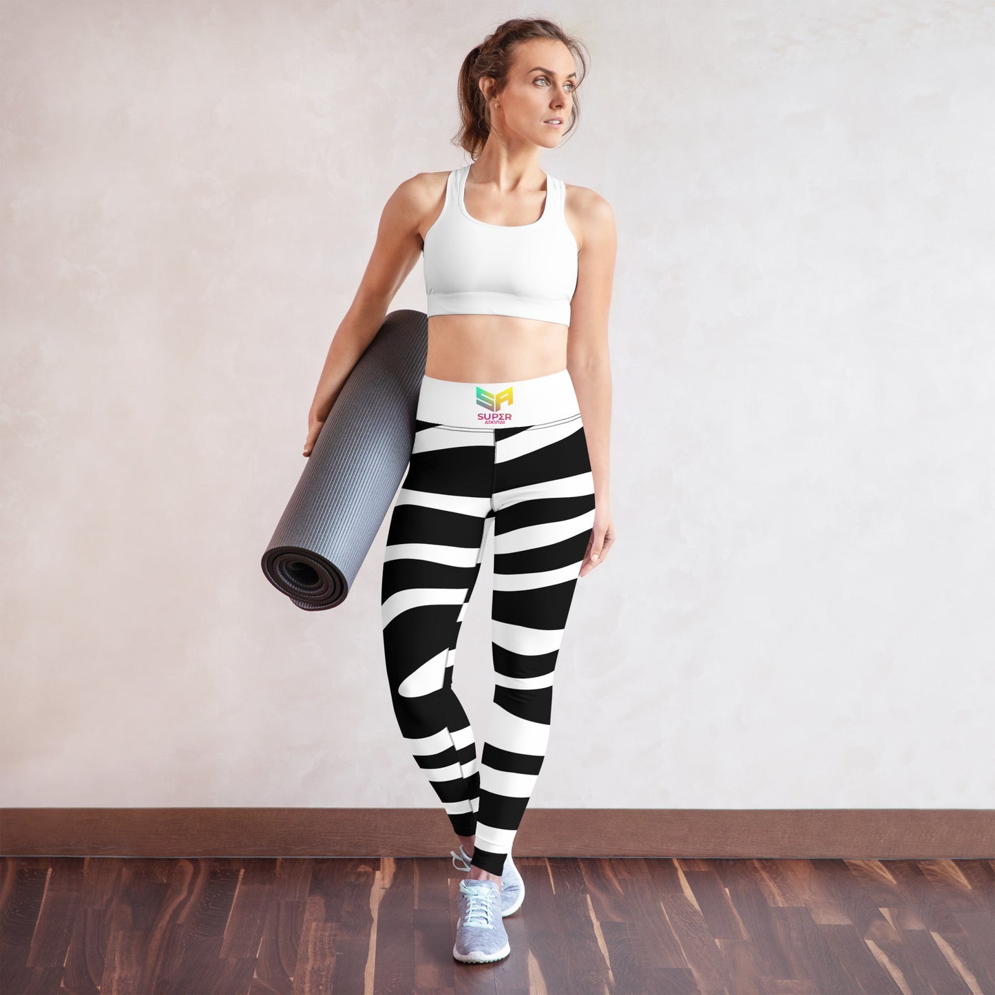 Superadonai SA Zebra print Yoga Leggings