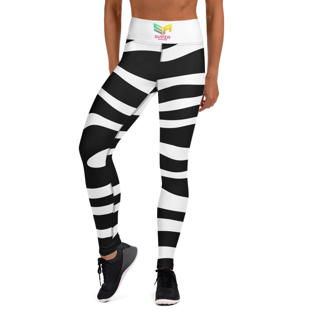 Superadonai SA Zebra print Yoga Leggings