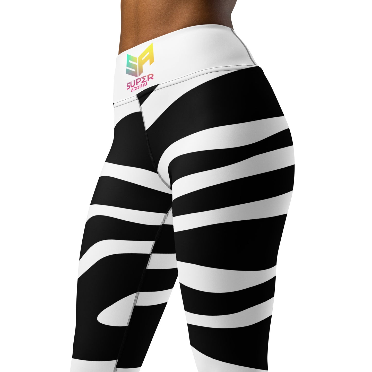 Superadonai SA Zebra print Yoga Leggings