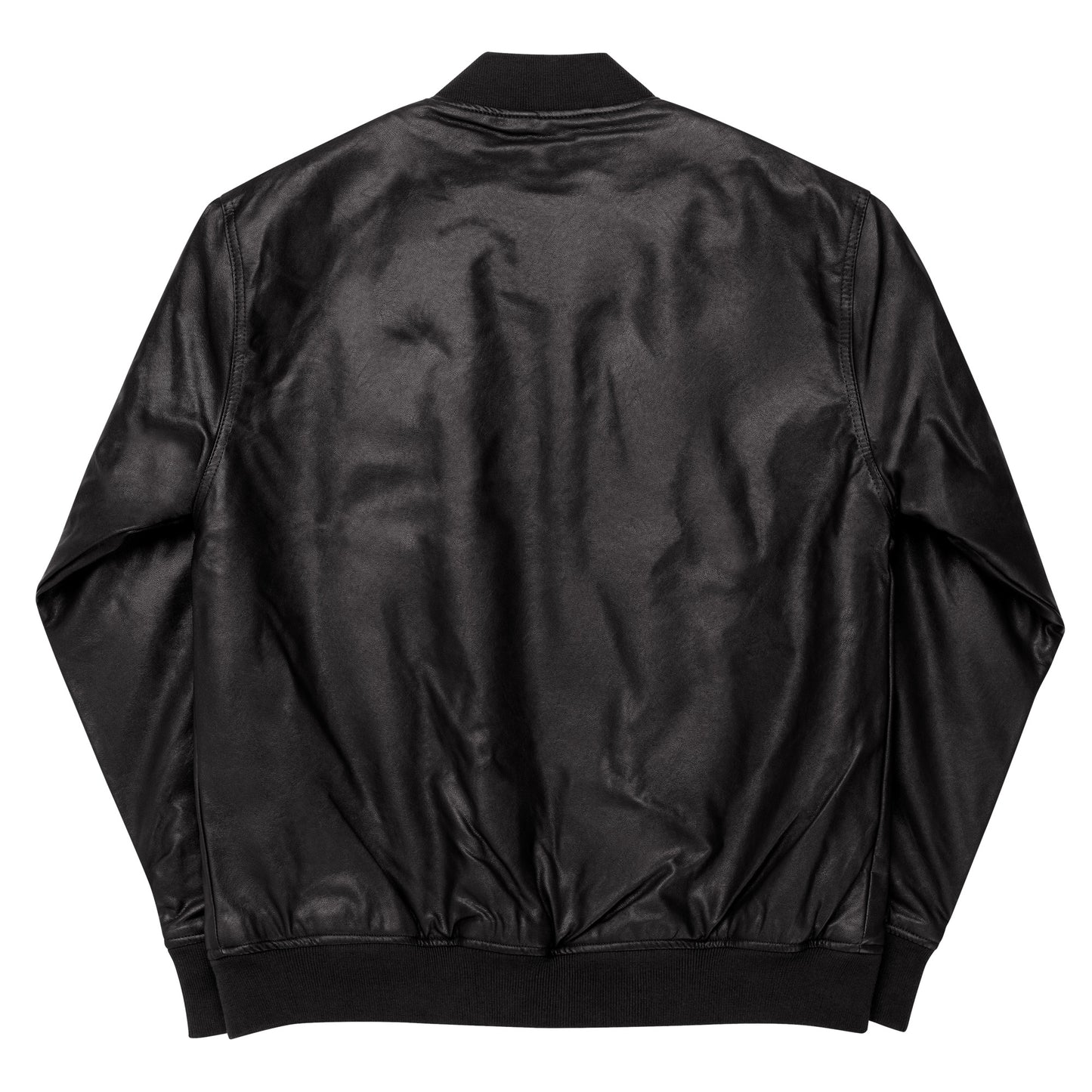 Superadonai SA Logo Leather Bomber Jacket