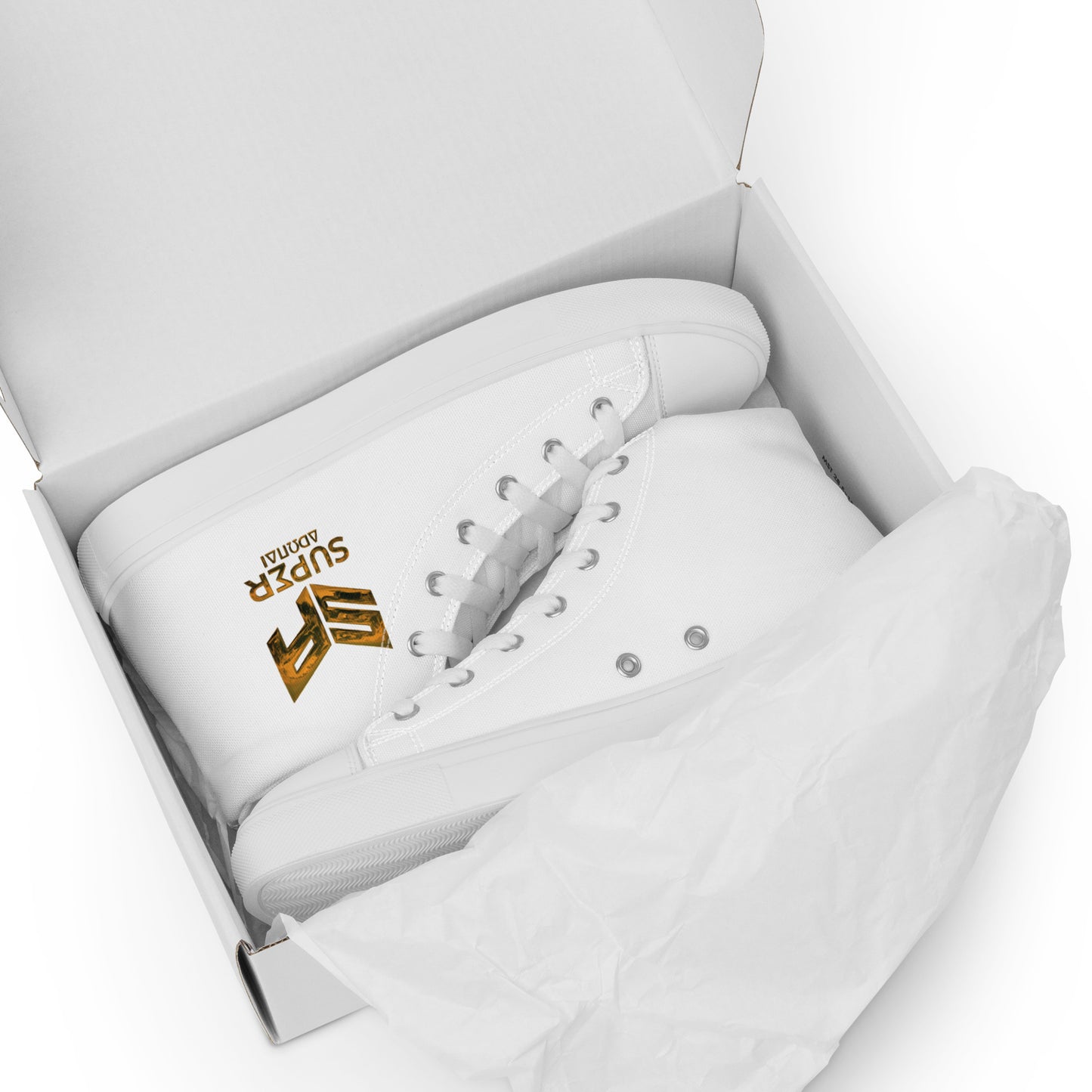 Superadonai SA Logo Men’s high top canvas shoes