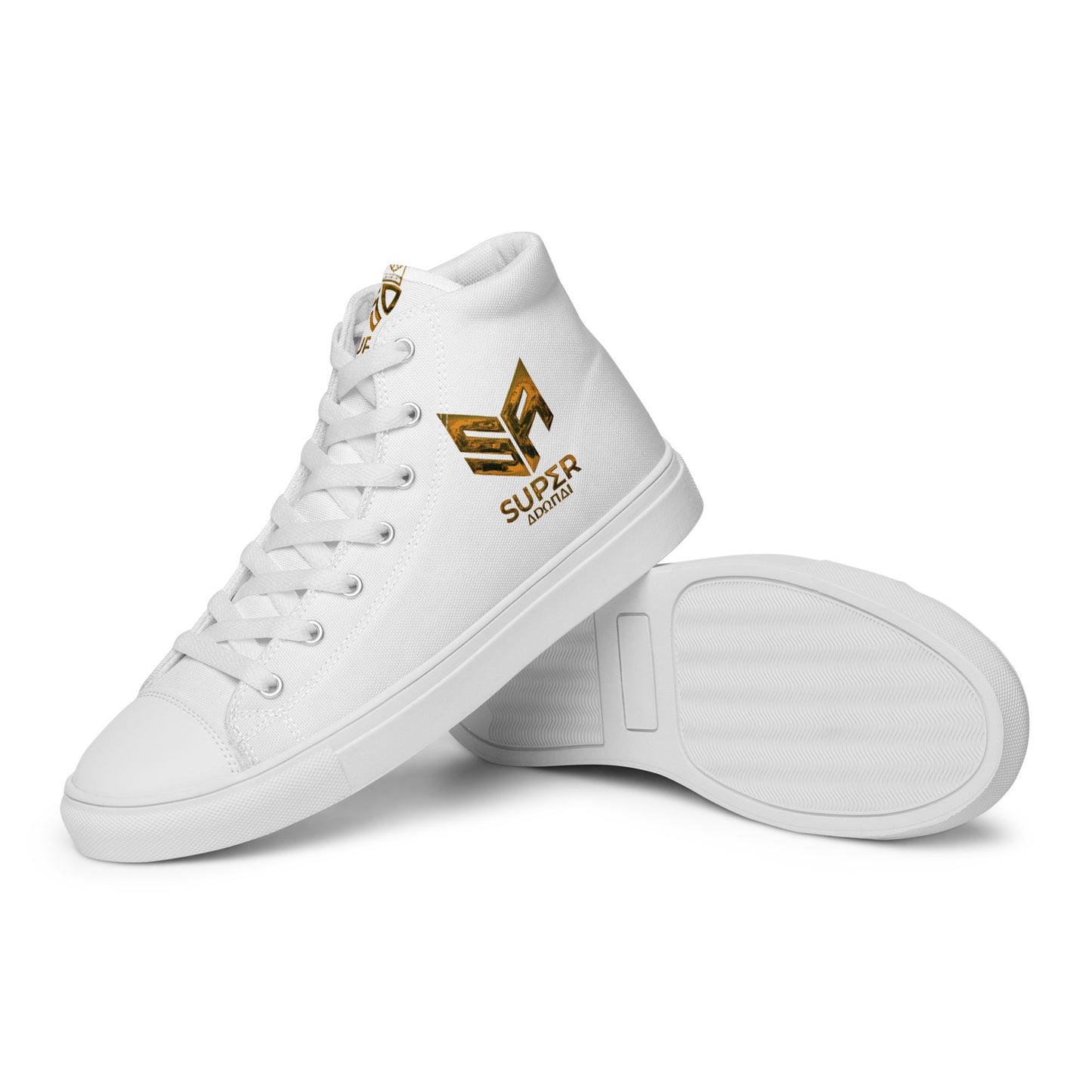 Superadonai SA Logo Men’s high top canvas shoes