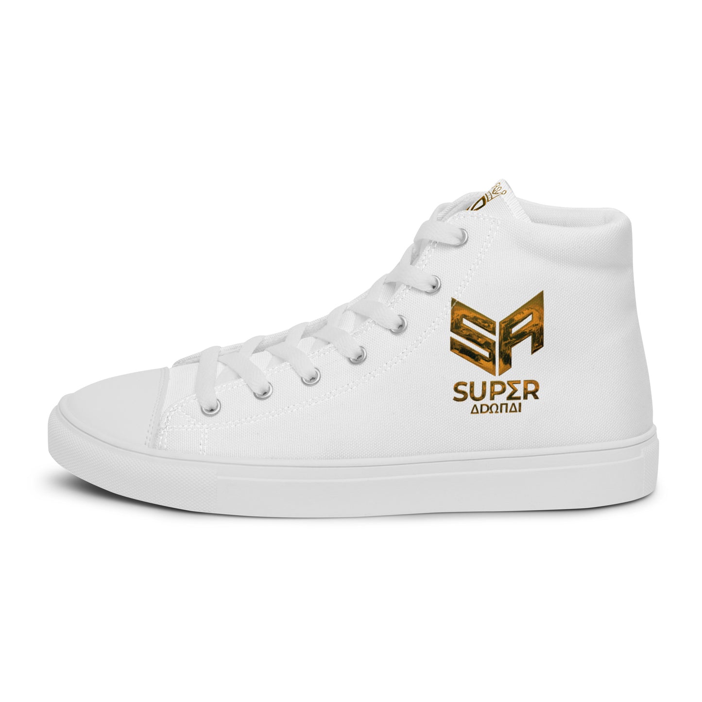 Superadonai SA Logo Men’s high top canvas shoes