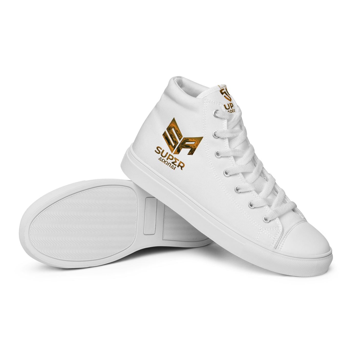 Superadonai SA Logo Men’s high top canvas shoes