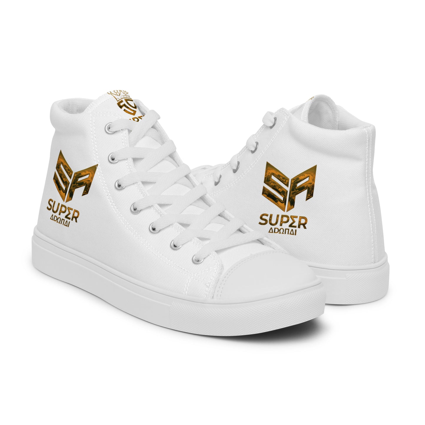 Superadonai SA Logo Men’s high top canvas shoes