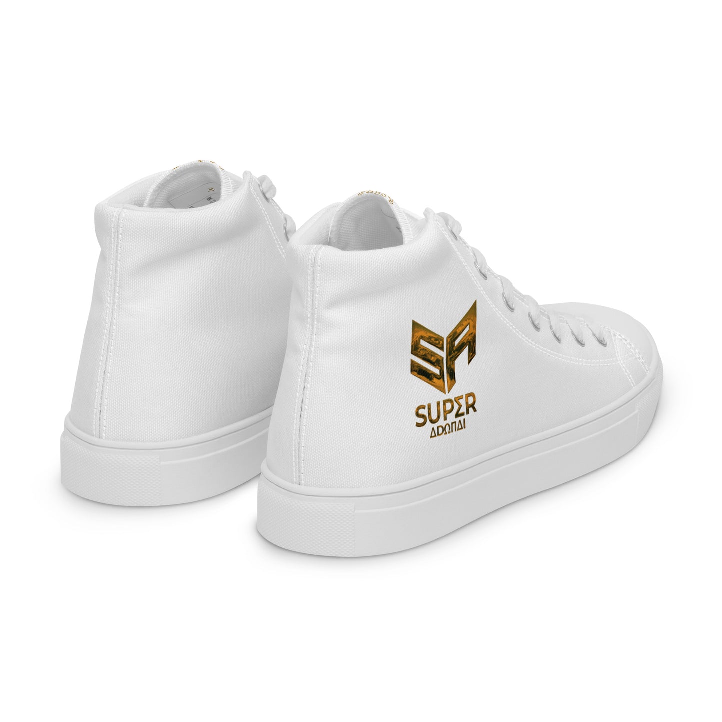 Superadonai SA Logo Men’s high top canvas shoes