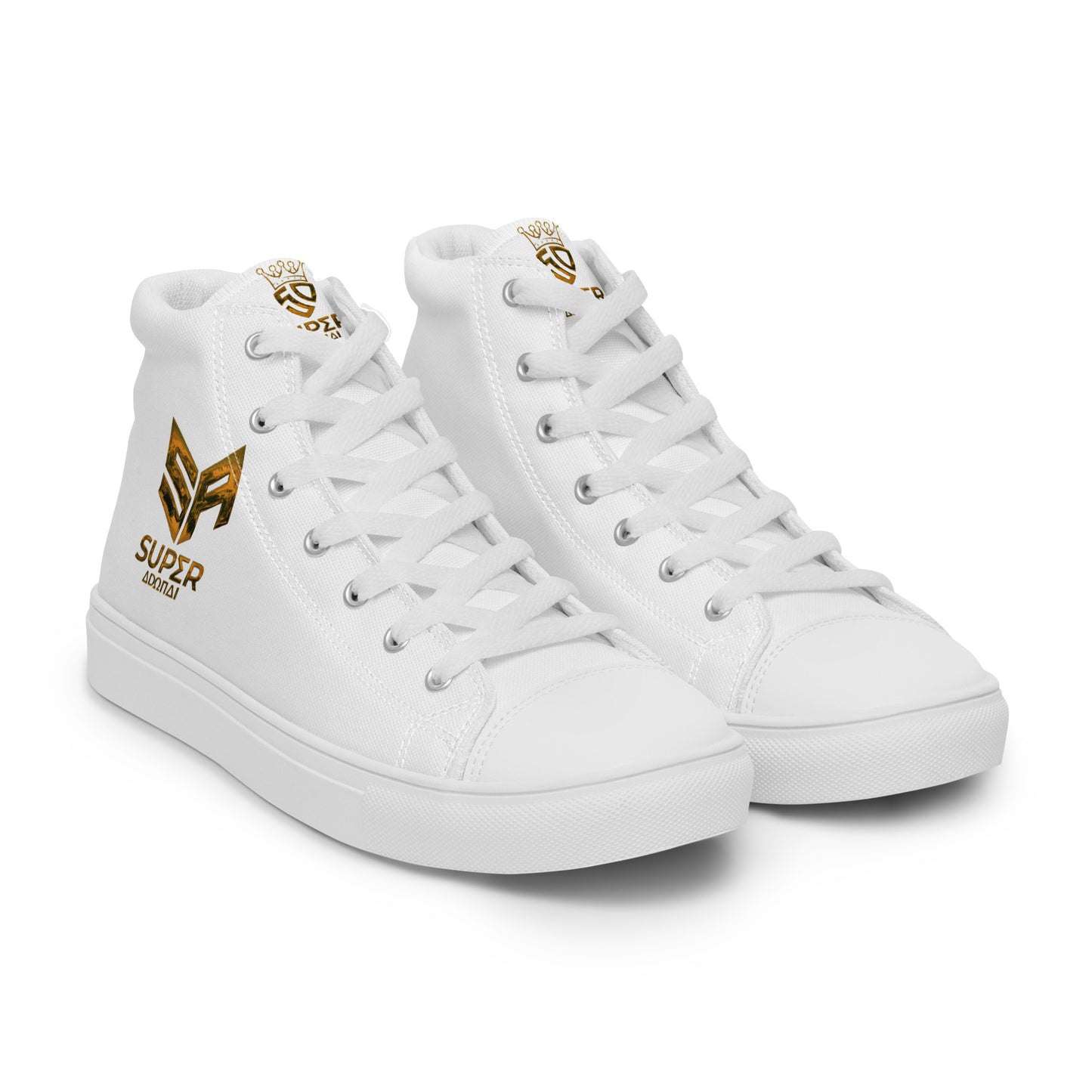 Superadonai SA Logo Men’s high top canvas shoes