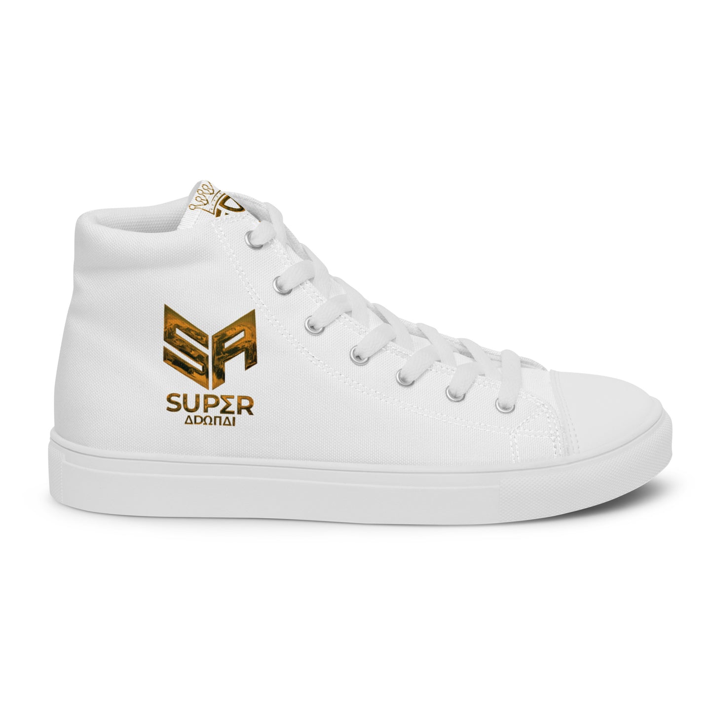 Superadonai SA Logo Men’s high top canvas shoes