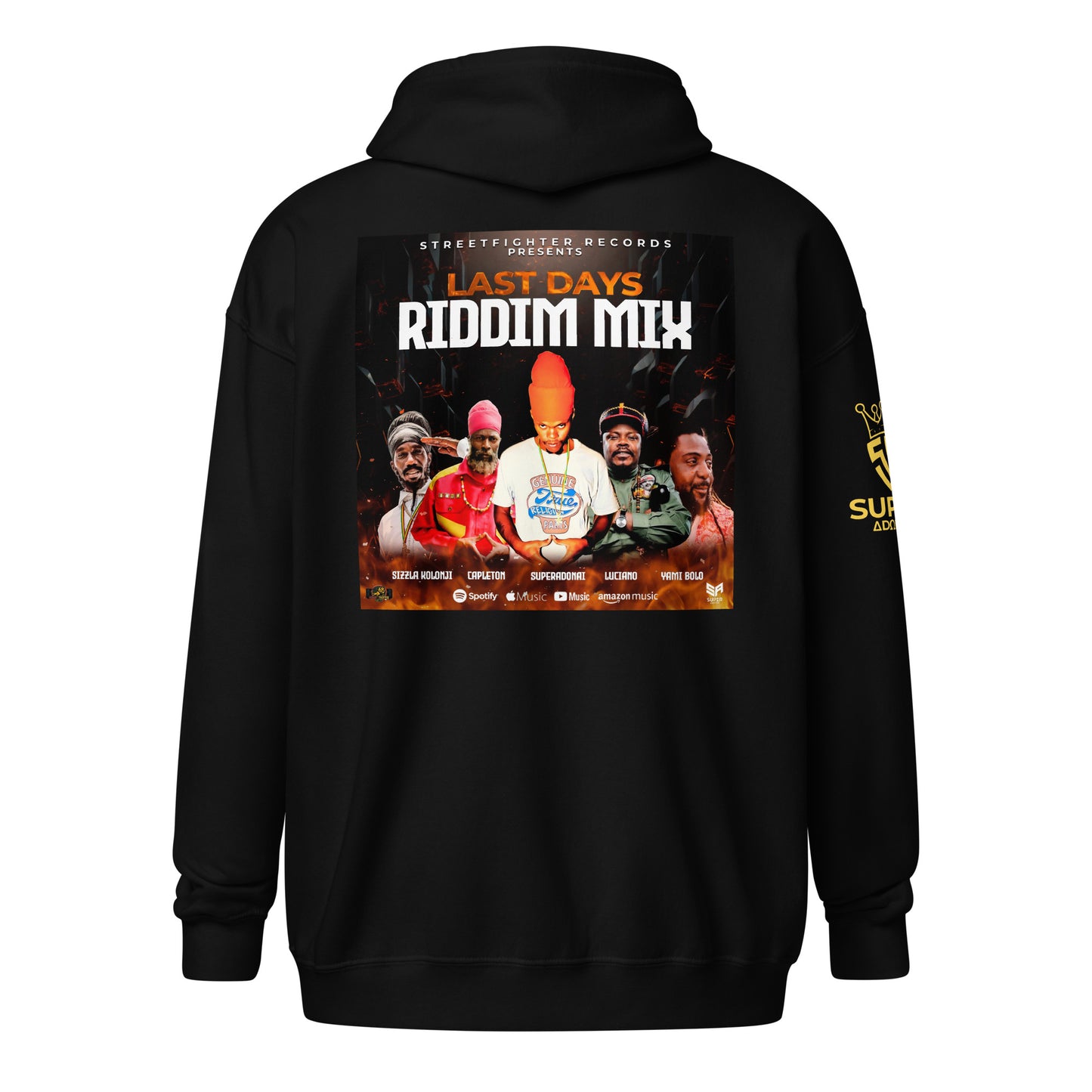 Superadonai Last Days Unisex heavy blend zip hoodie