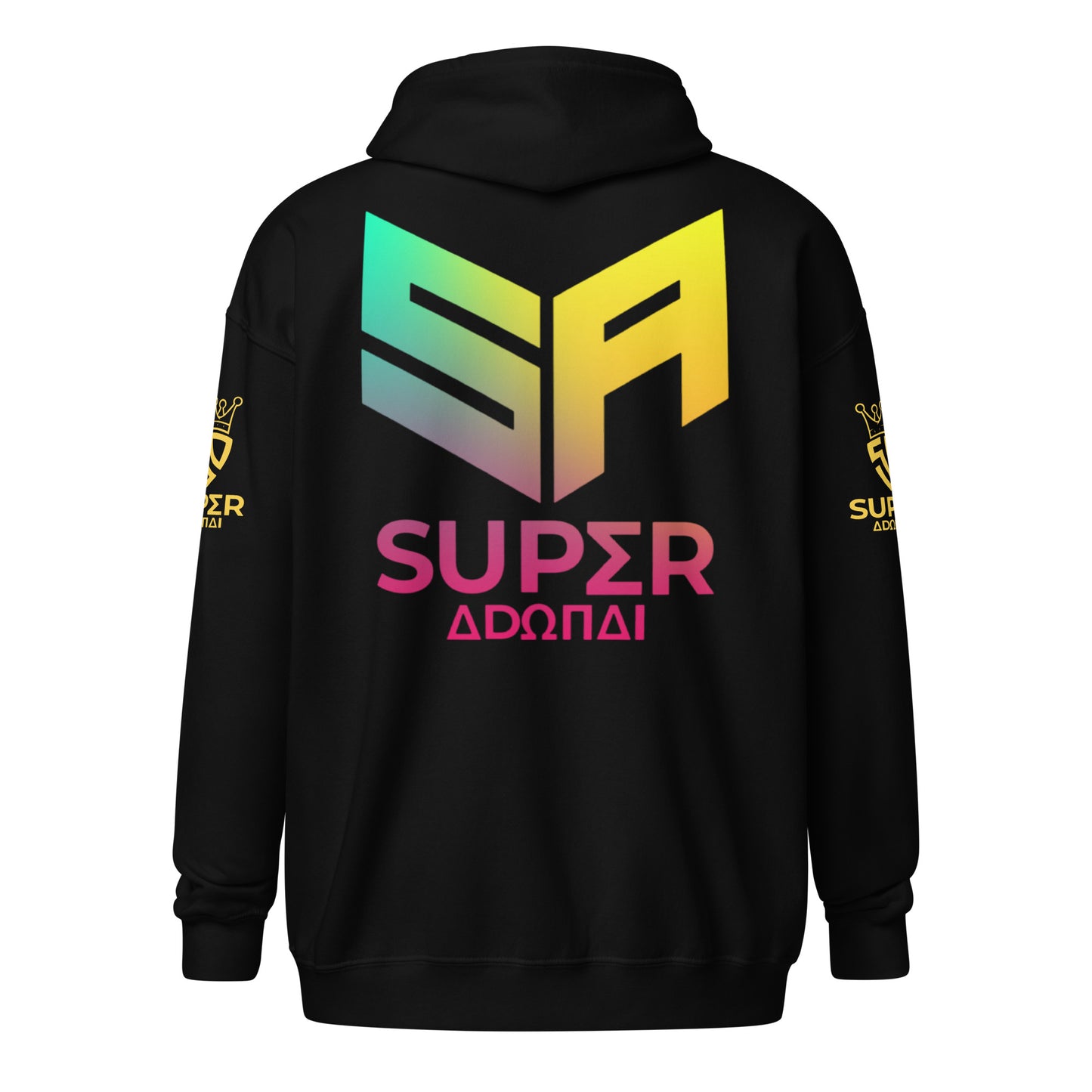Superadonai SA Logo heavy blend zip hoodie