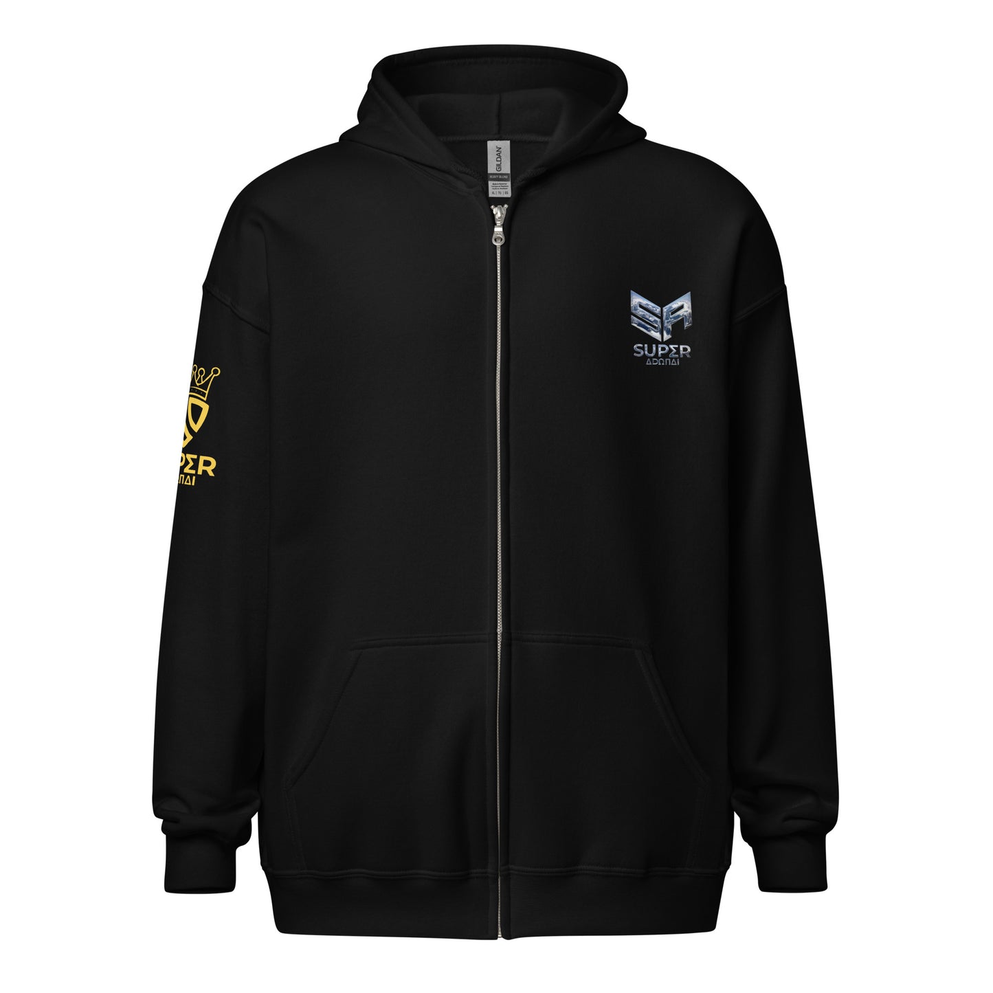 Superadonai Last Days Unisex heavy blend zip hoodie