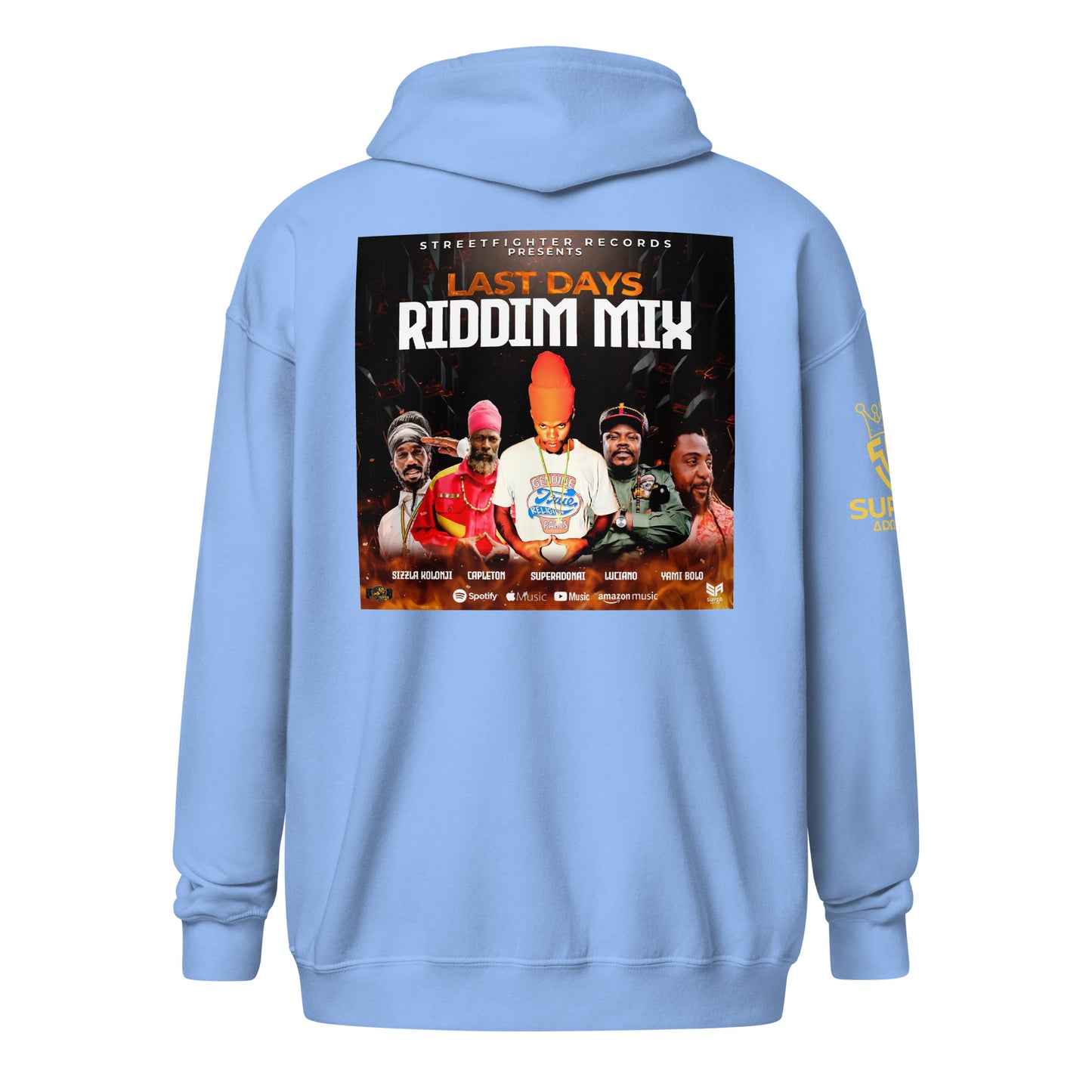 Superadonai Last Days Unisex heavy blend zip hoodie