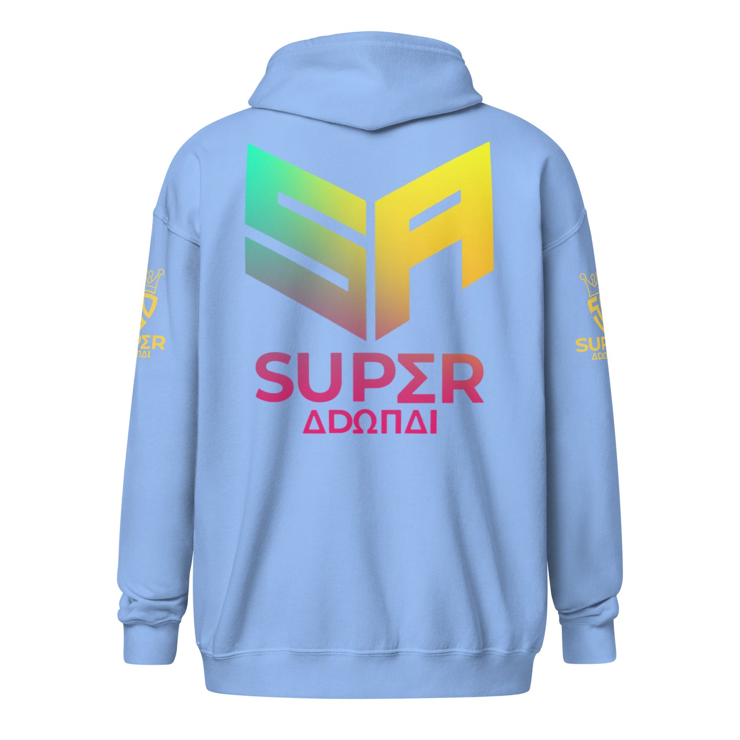 Superadonai SA Logo heavy blend zip hoodie