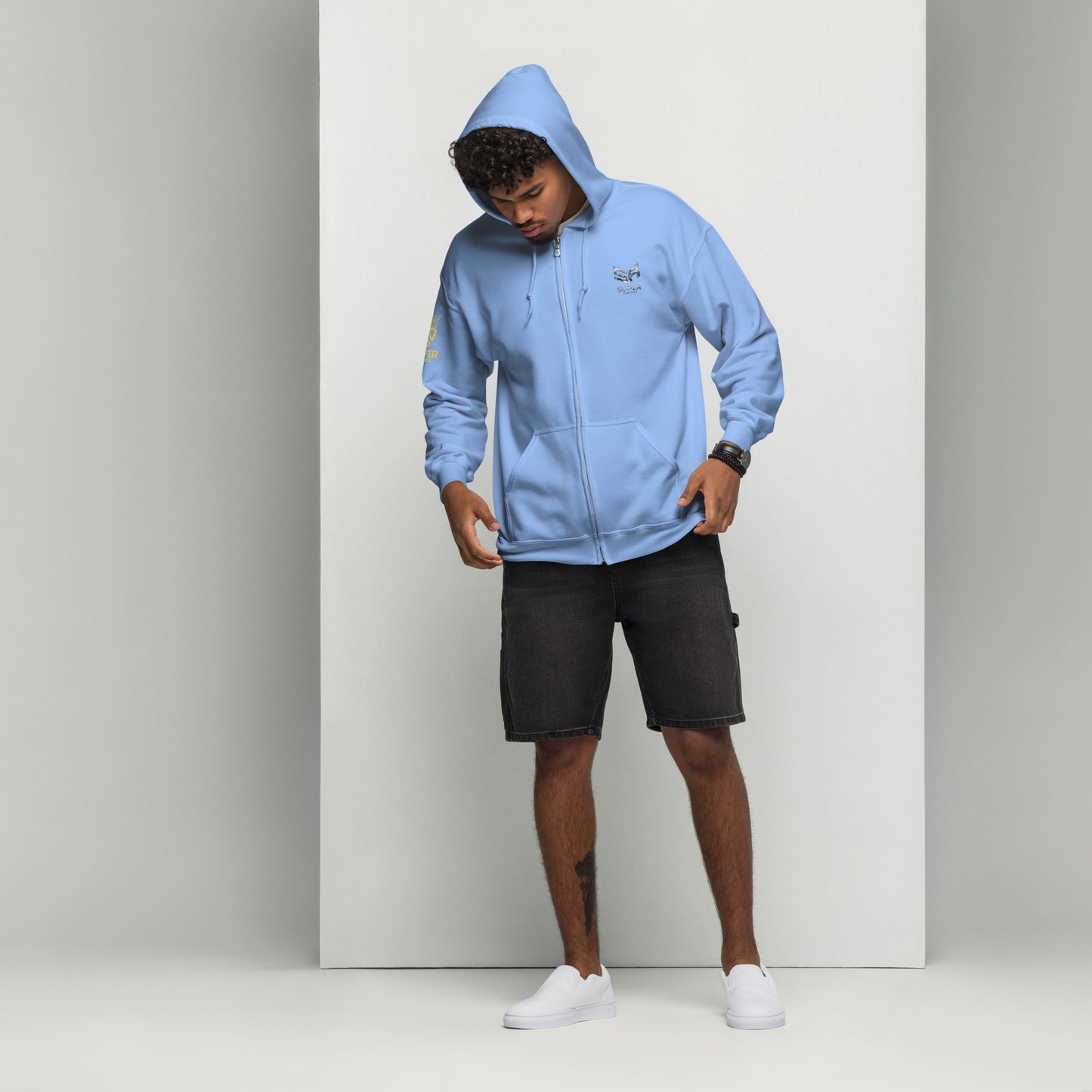 Superadonai Last Days Unisex heavy blend zip hoodie