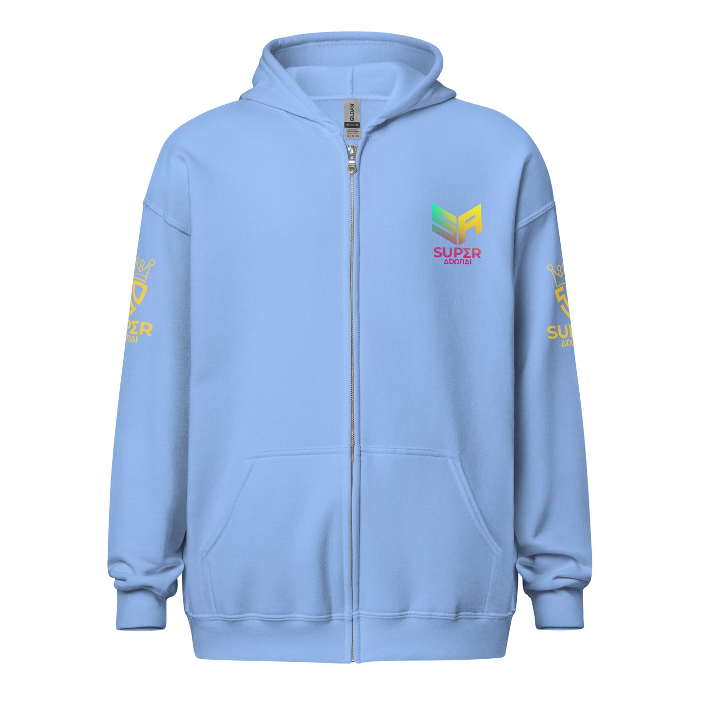 Superadonai SA Logo heavy blend zip hoodie