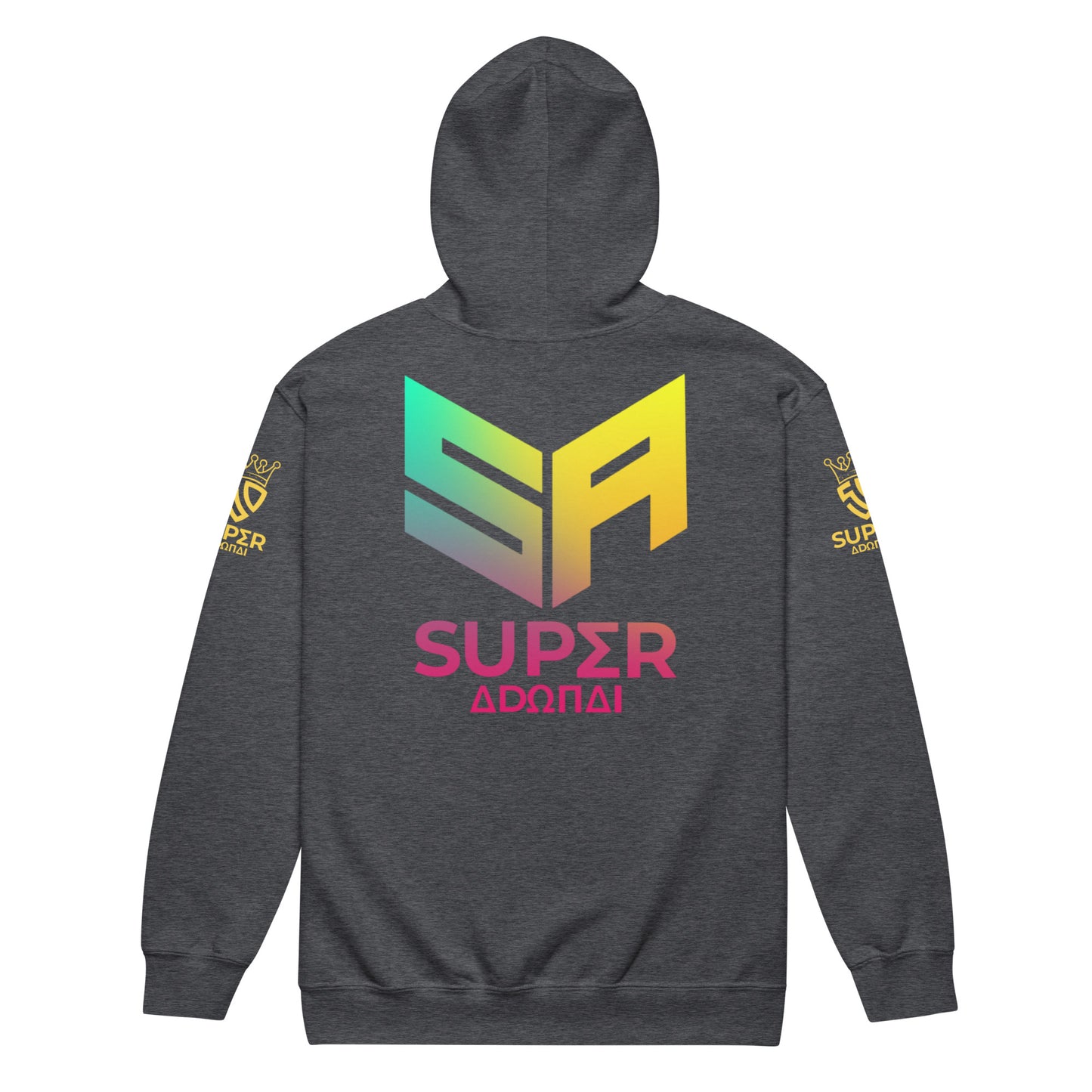 Superadonai SA Logo heavy blend zip hoodie