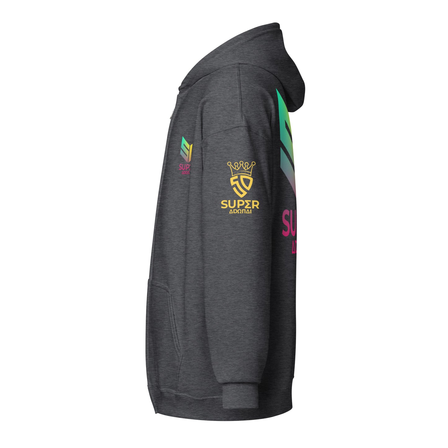 Superadonai SA Logo heavy blend zip hoodie