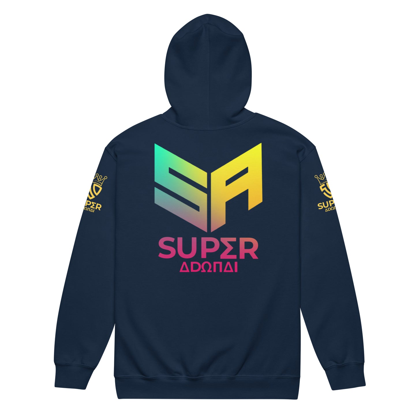 Superadonai SA Logo heavy blend zip hoodie