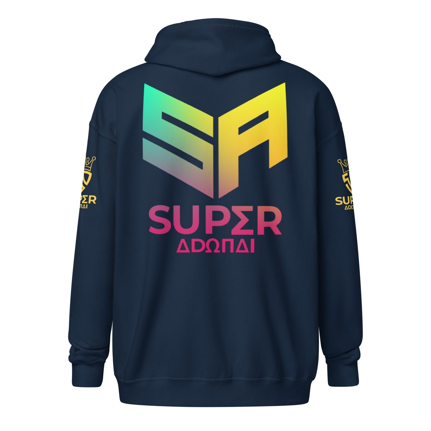 Superadonai SA Logo heavy blend zip hoodie