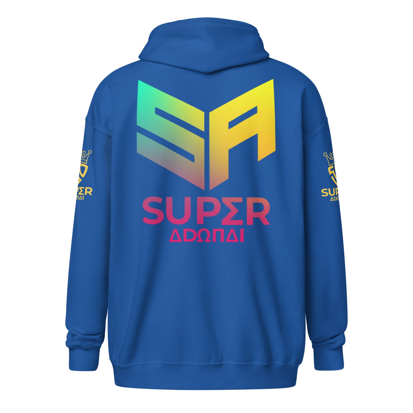 Superadonai SA Logo heavy blend zip hoodie
