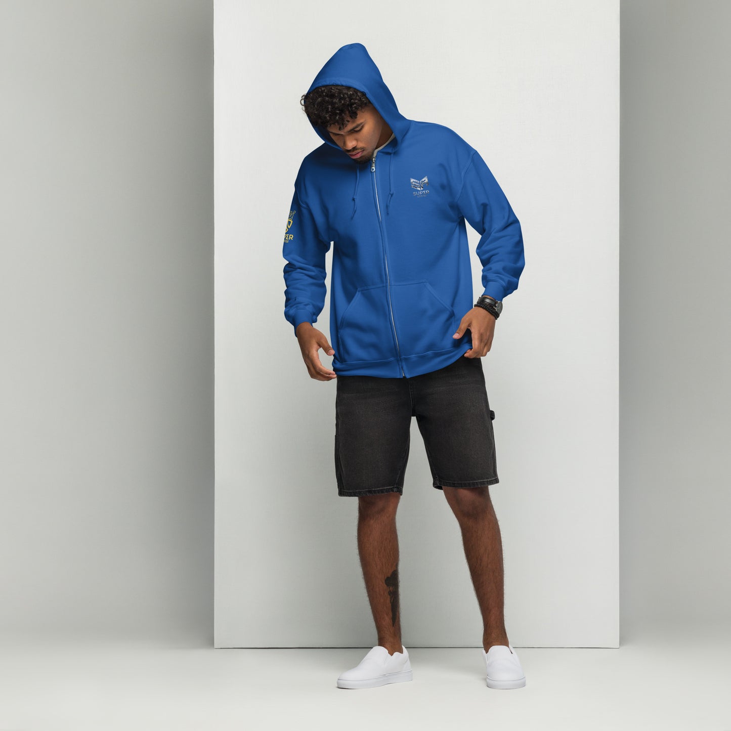 Superadonai Last Days Unisex heavy blend zip hoodie