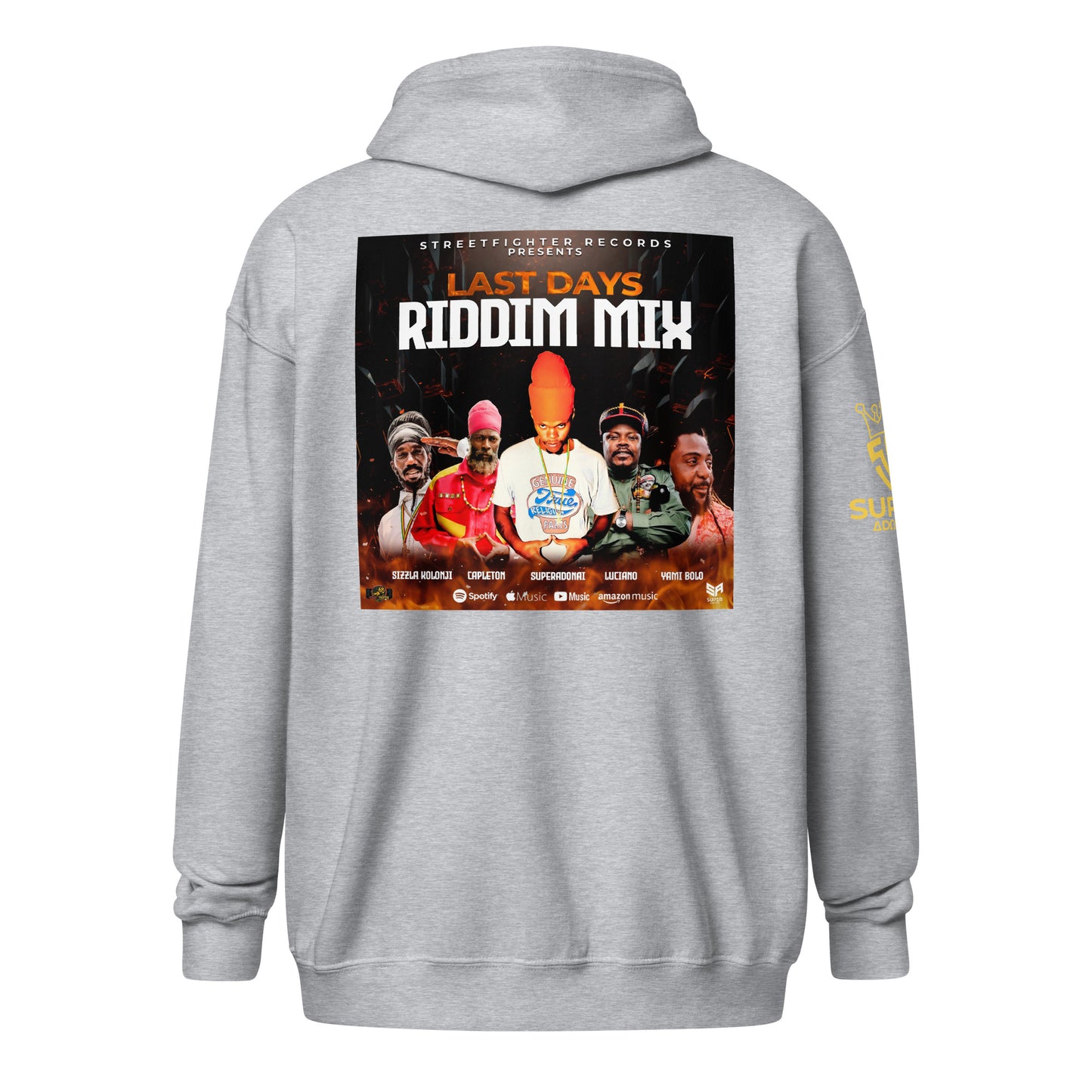 Superadonai Last Days Unisex heavy blend zip hoodie