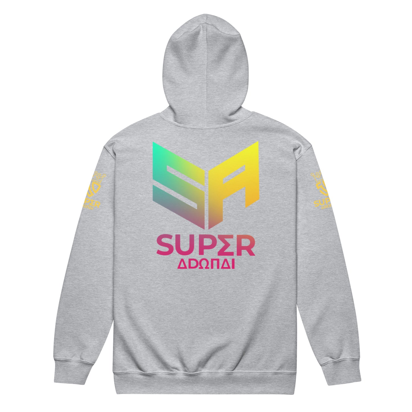 Superadonai SA Logo heavy blend zip hoodie