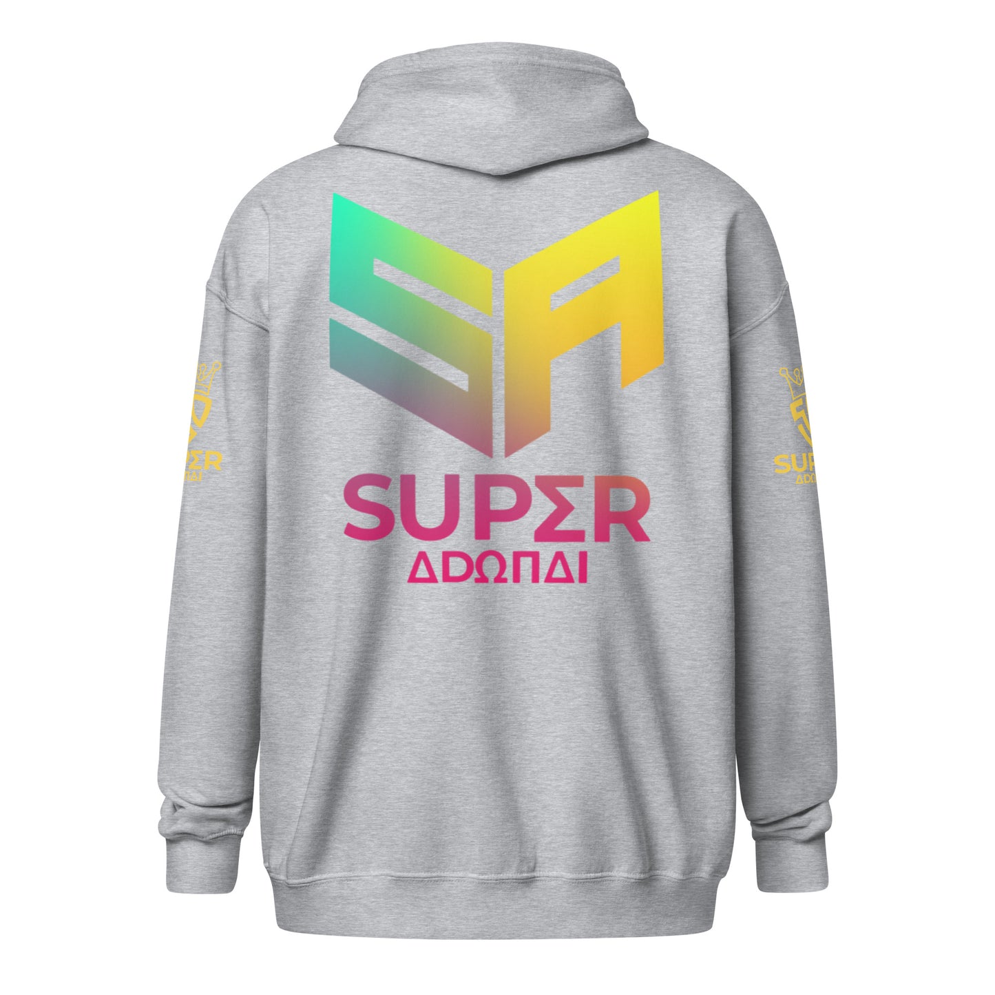 Superadonai SA Logo heavy blend zip hoodie
