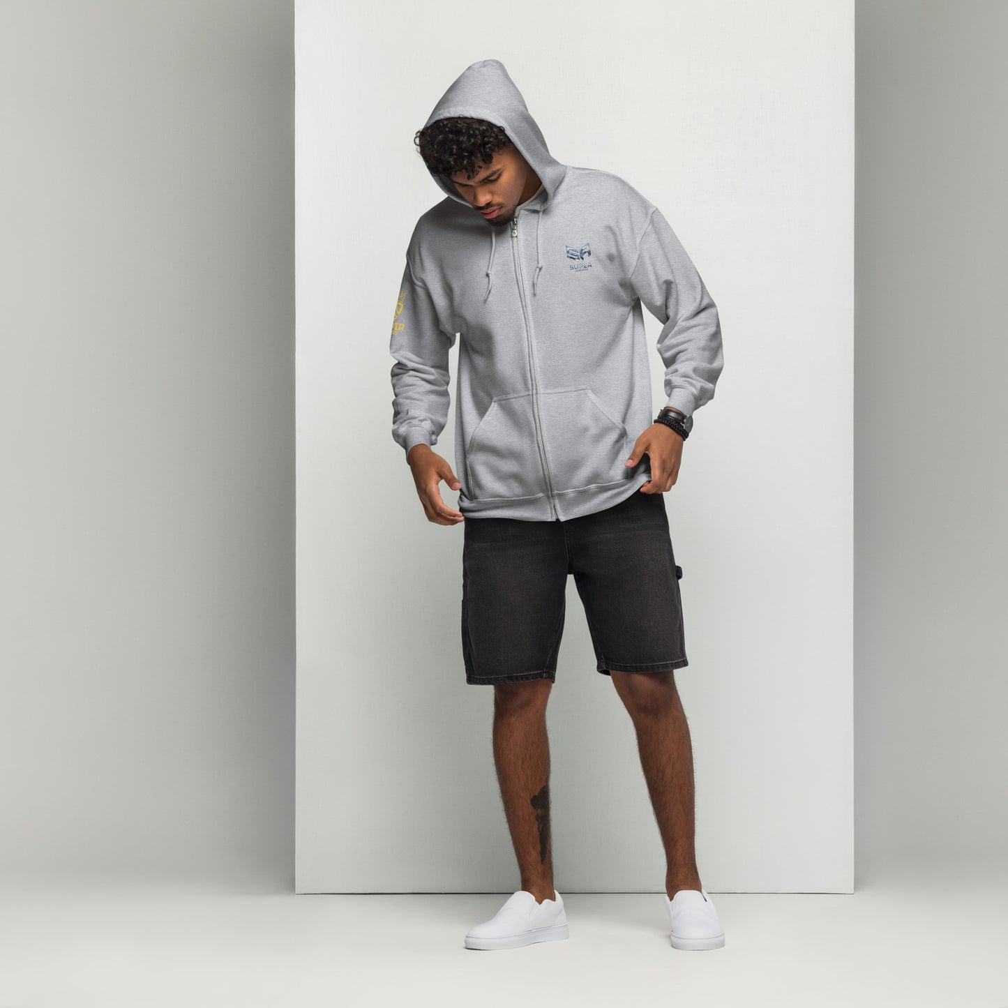Superadonai Last Days Unisex heavy blend zip hoodie