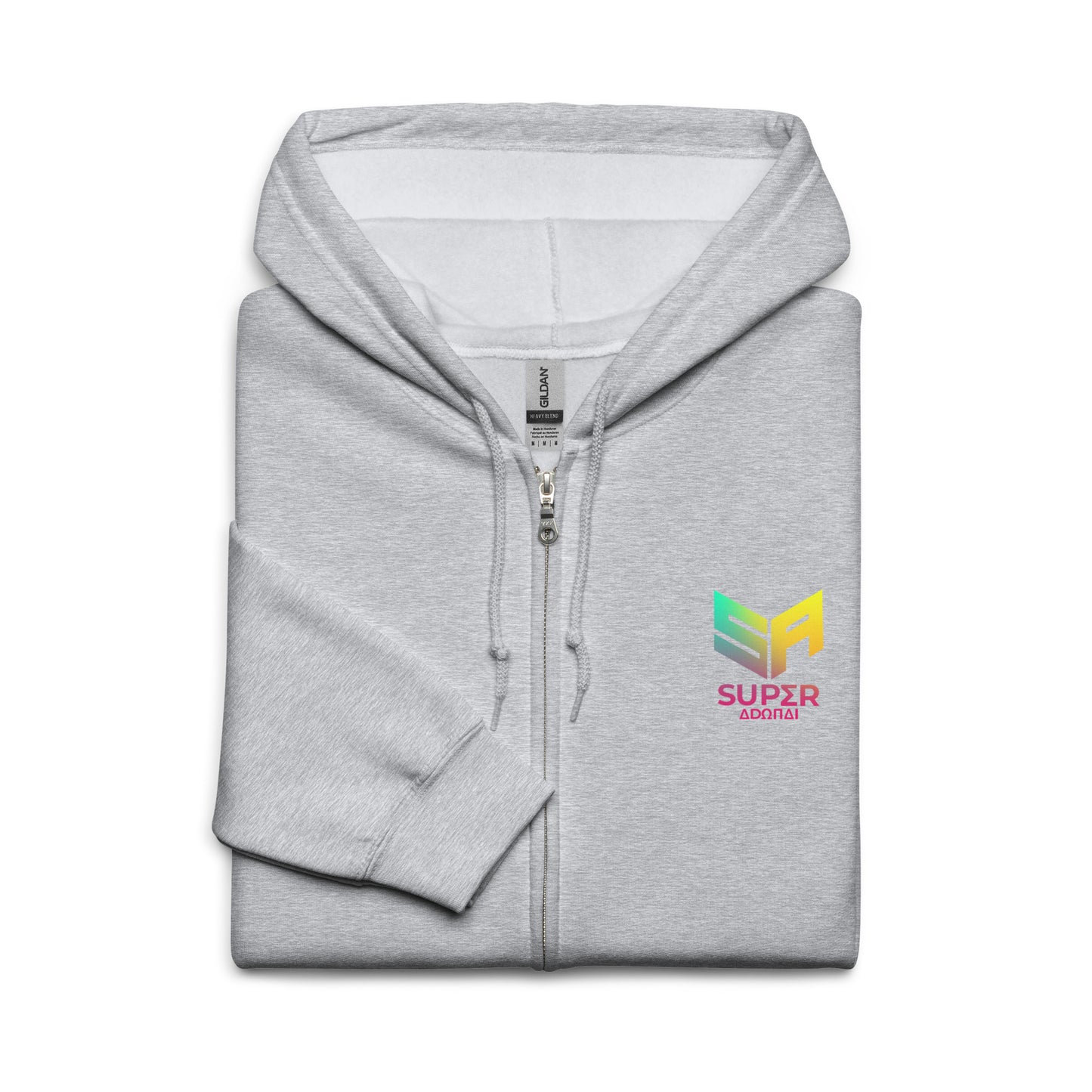Superadonai SA Logo heavy blend zip hoodie