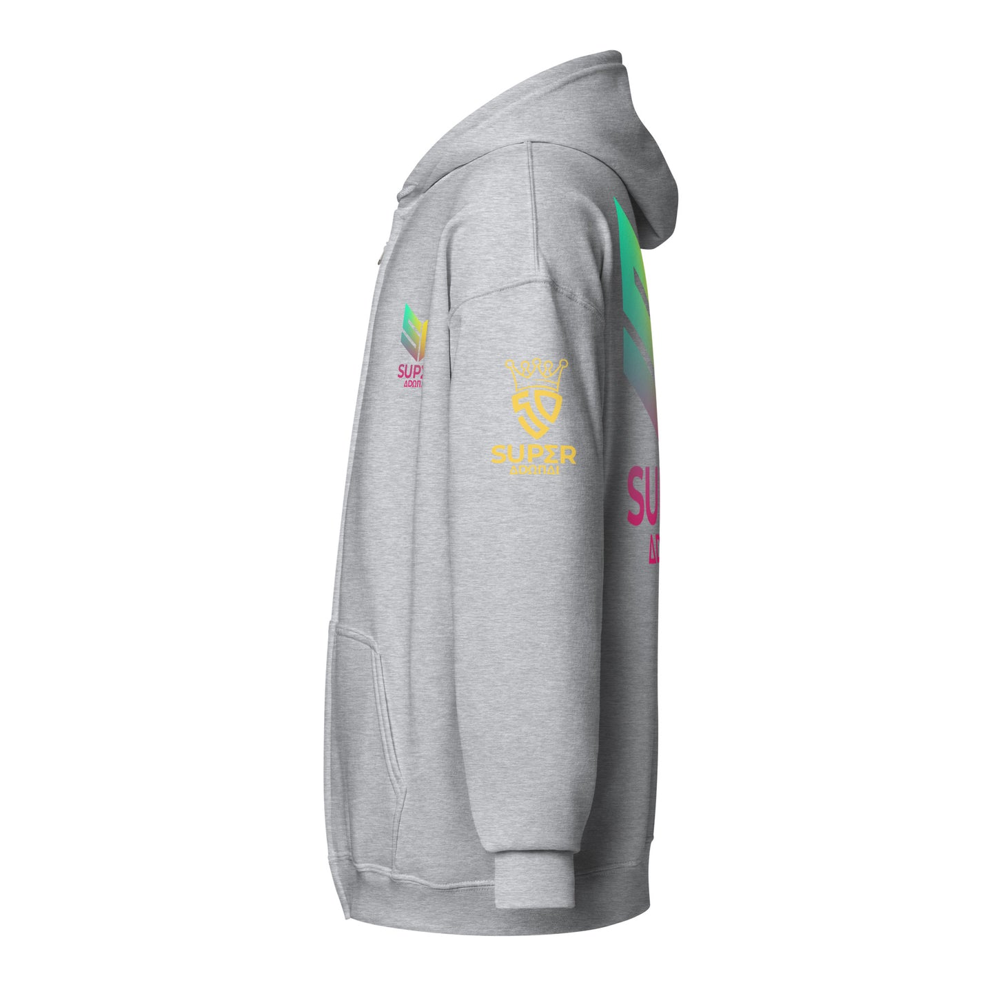 Superadonai SA Logo heavy blend zip hoodie