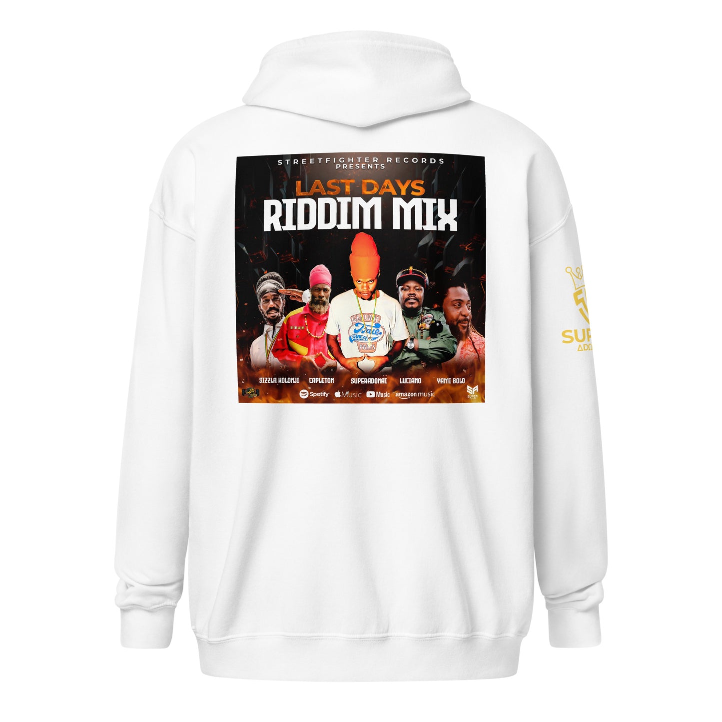 Superadonai Last Days Unisex heavy blend zip hoodie