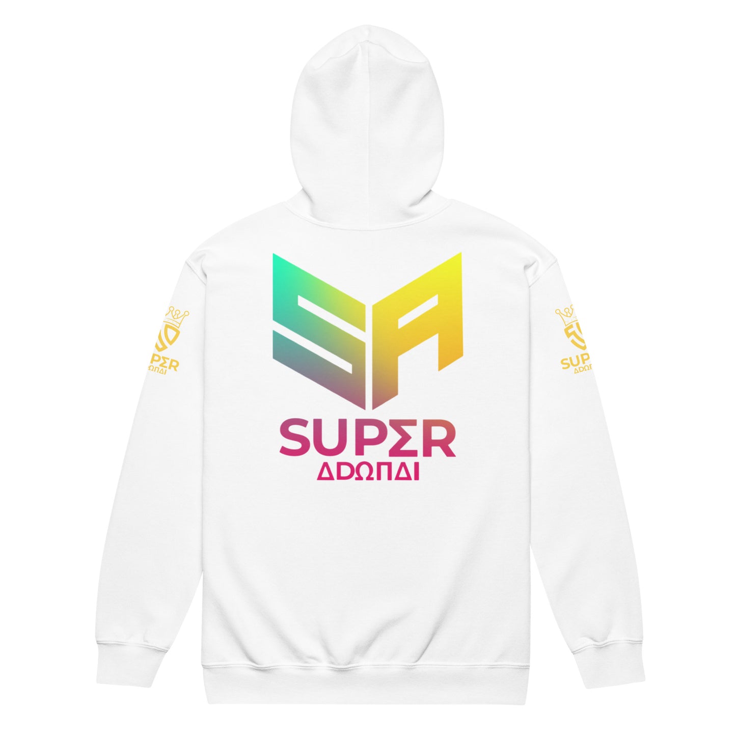 Superadonai SA Logo heavy blend zip hoodie
