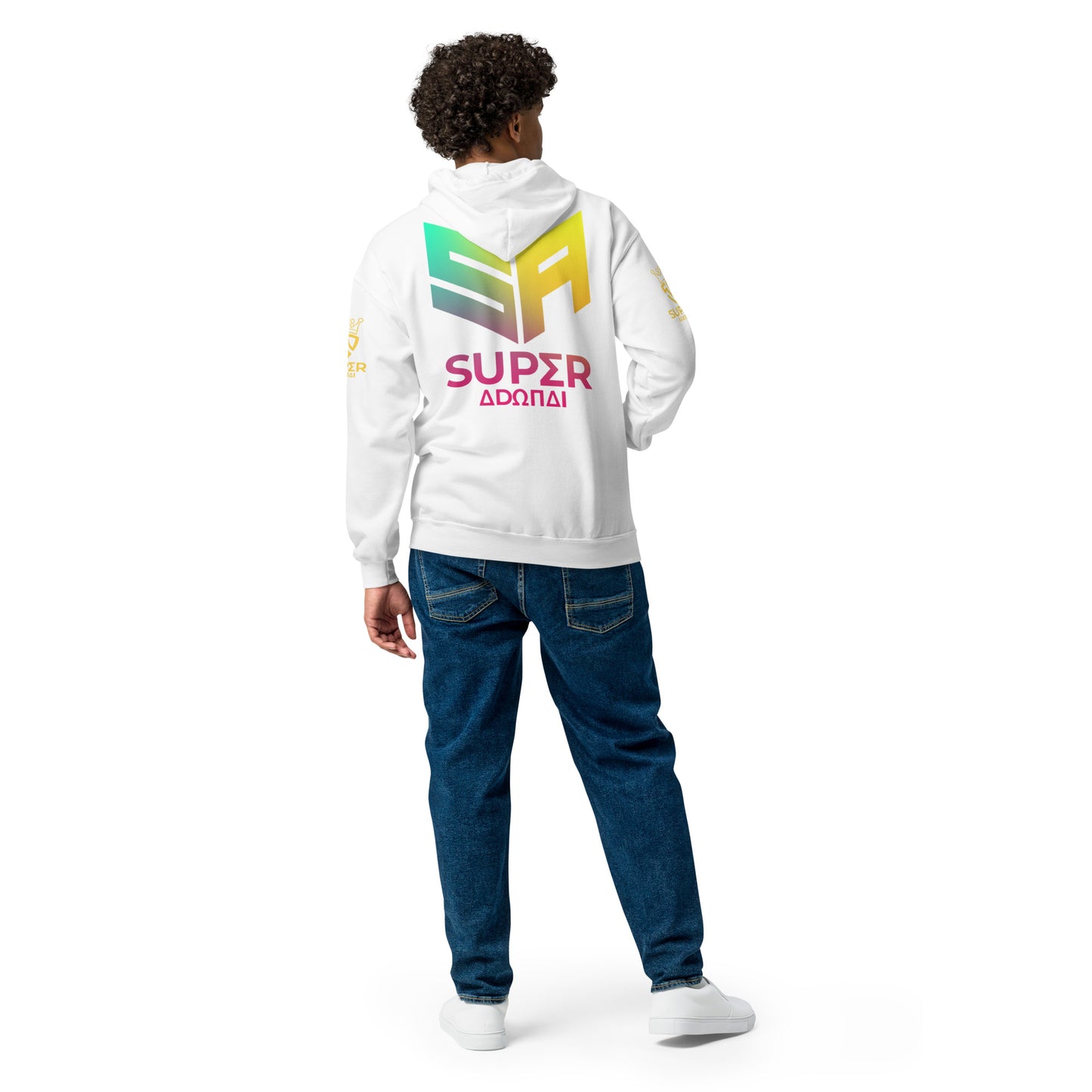 Superadonai SA Logo heavy blend zip hoodie